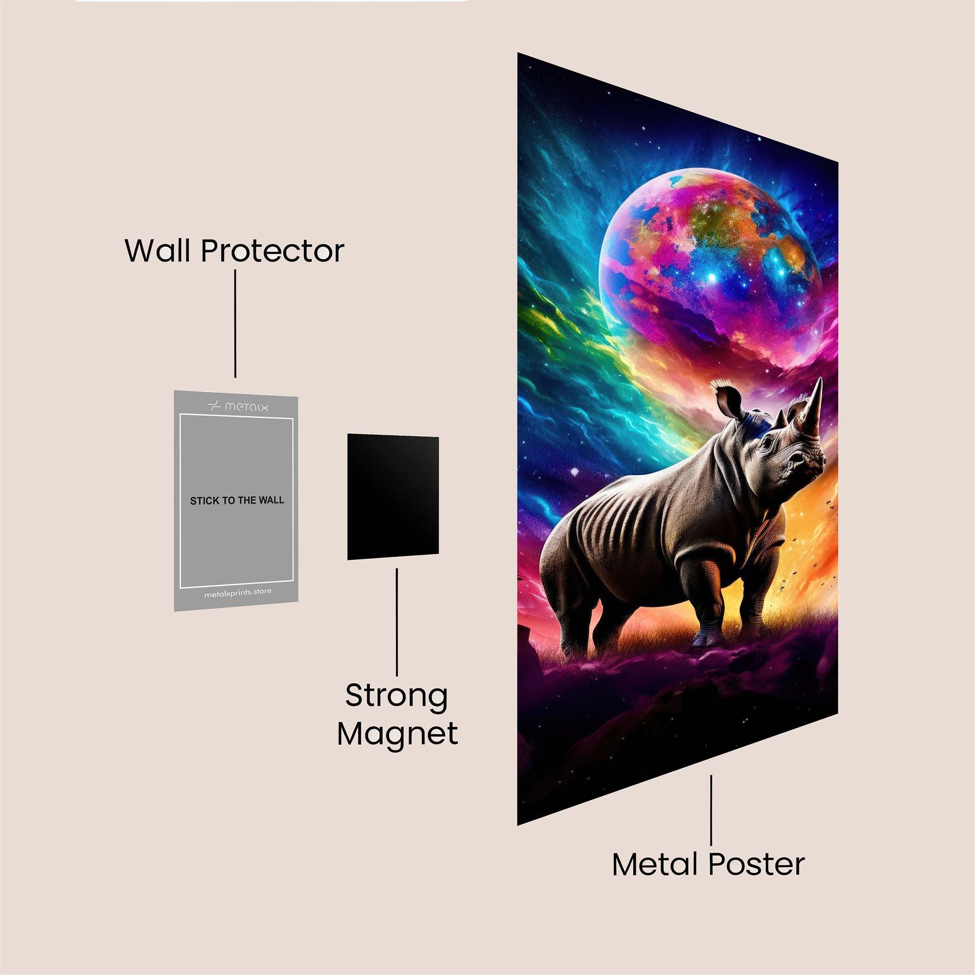 Rhinoceros Radiance Safe Wall Magnetic / M