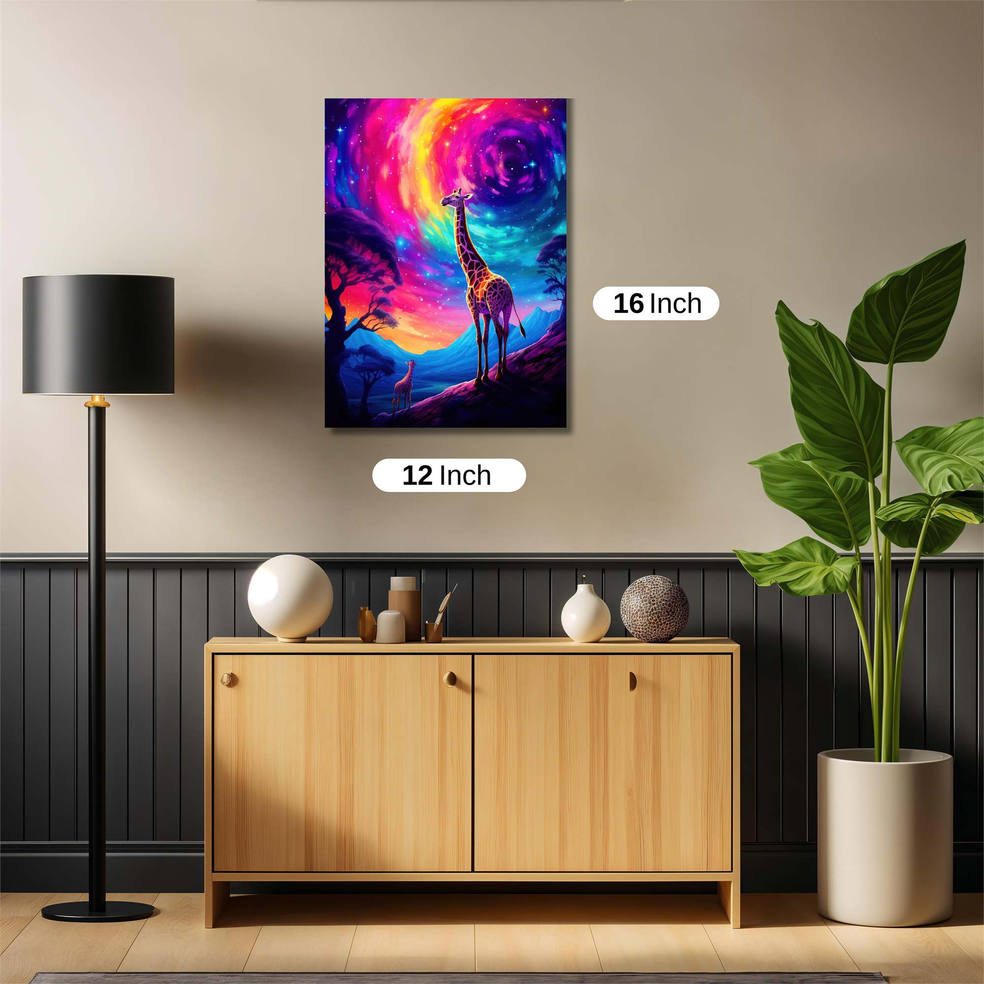 Giraffe Dreamscape Safe Wall Magnetic / M