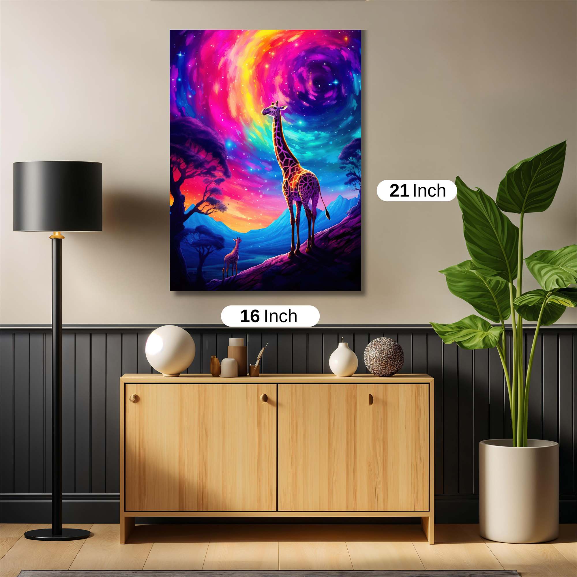 Giraffe Dreamscape Safe Wall Magnetic / M