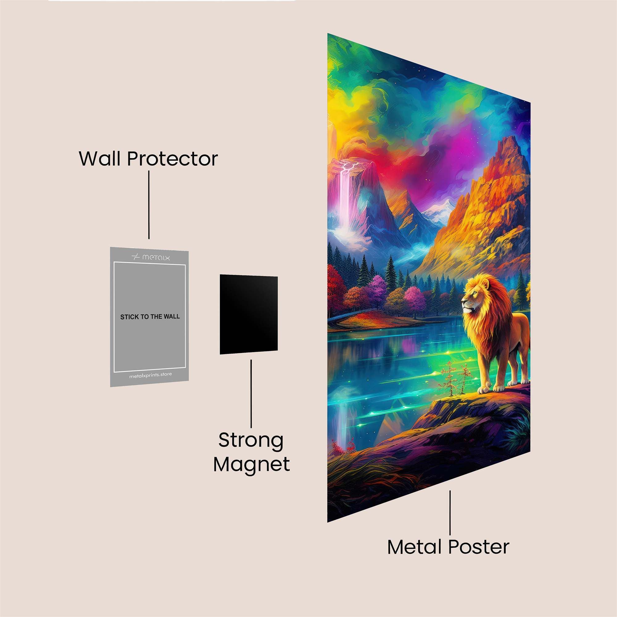 Lion Radiant Safe Wall Magnetic / M