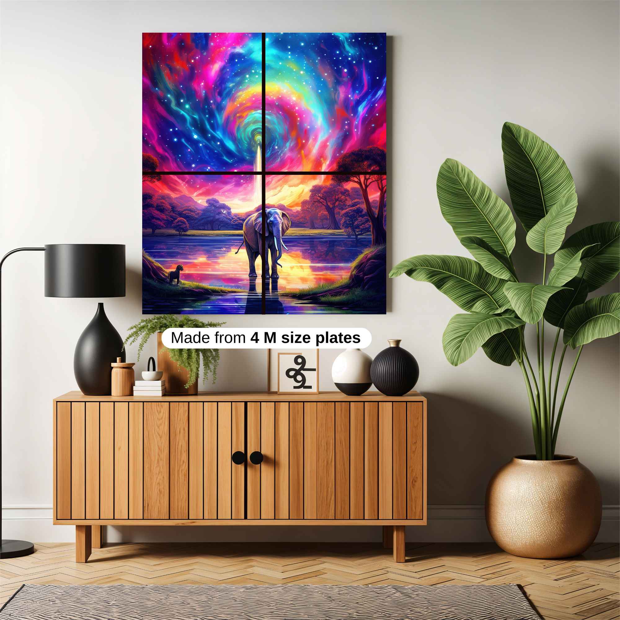 Elephant Dreamscape Safe Wall Magnetic / M