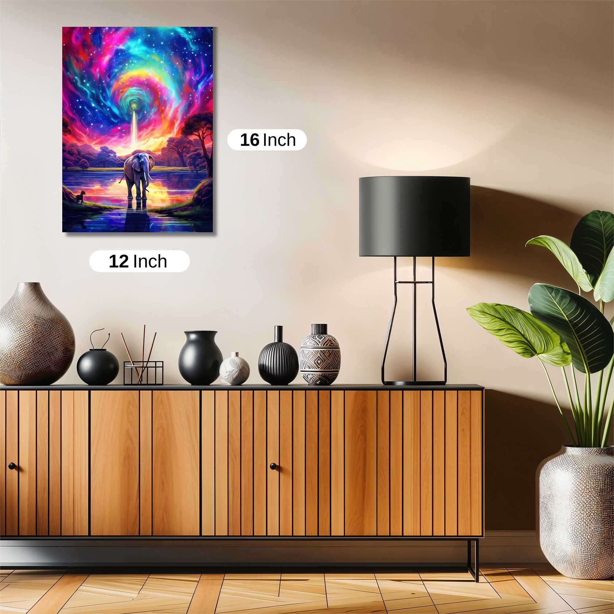 Elephant Dreamscape Safe Wall Magnetic / M