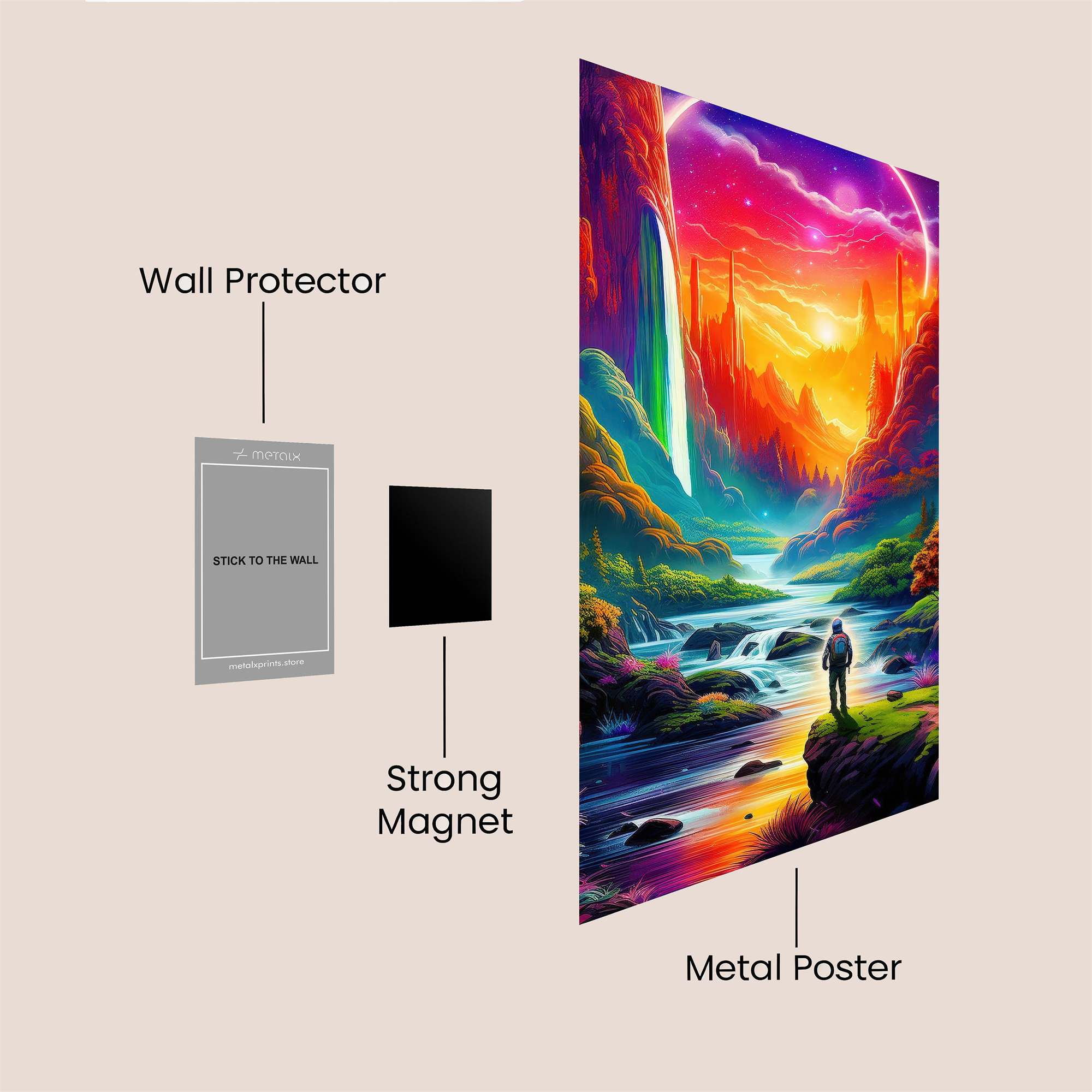 Explorer's Dreamscape Safe Wall Magnetic / M