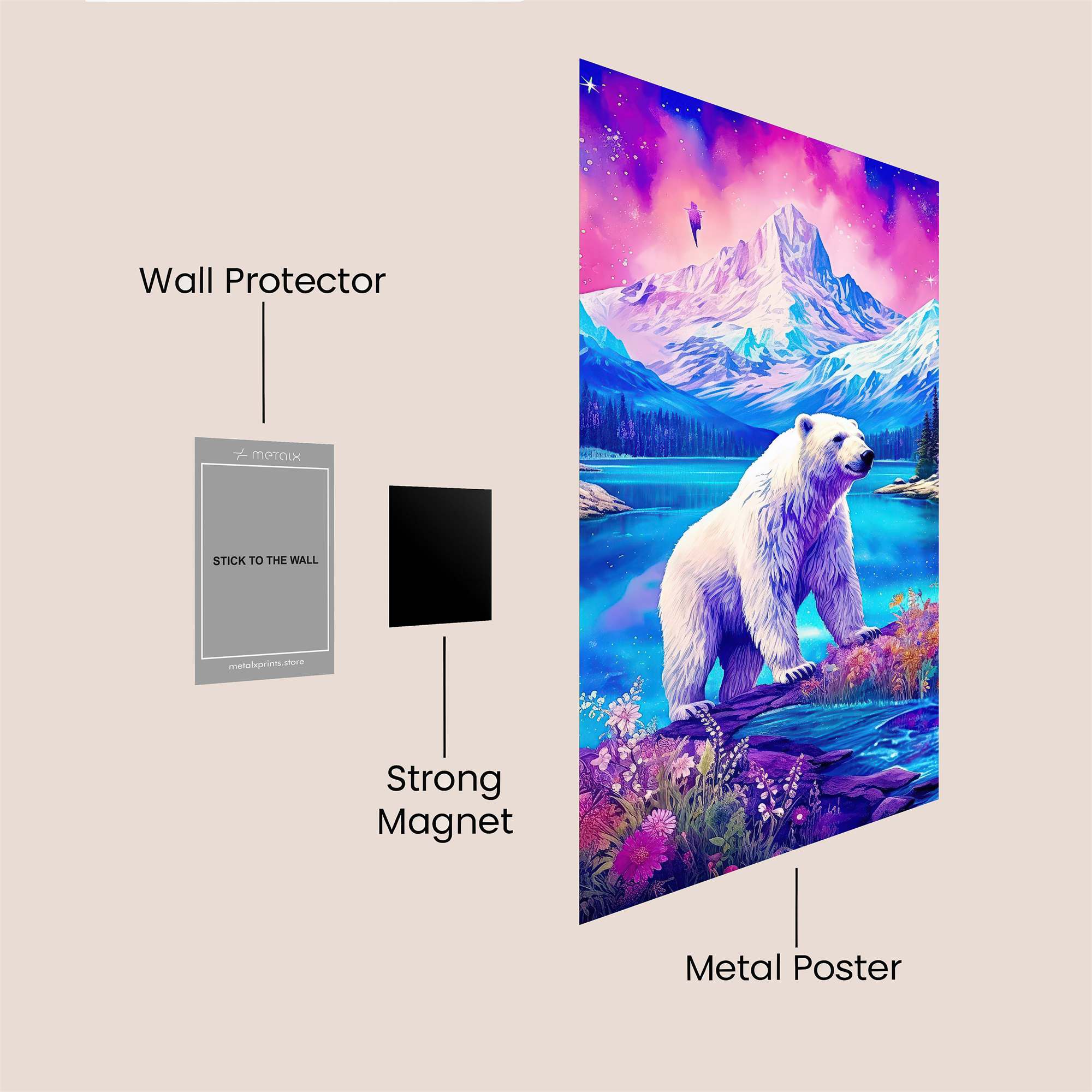Polar Dreamscape Safe Wall Magnetic / M