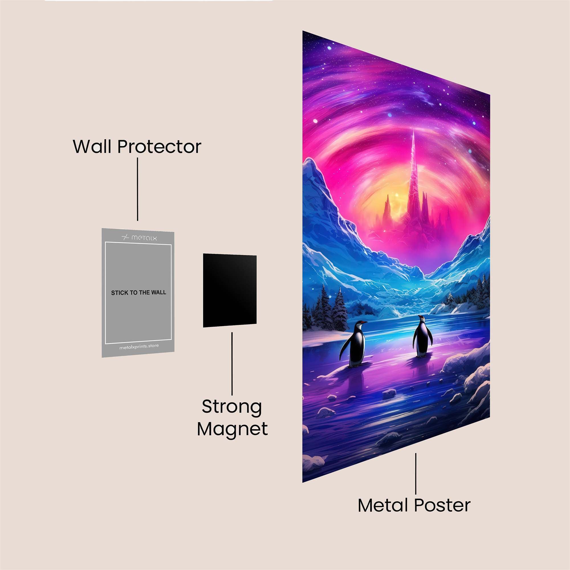 Penguin Odyssey Safe Wall Magnetic / M