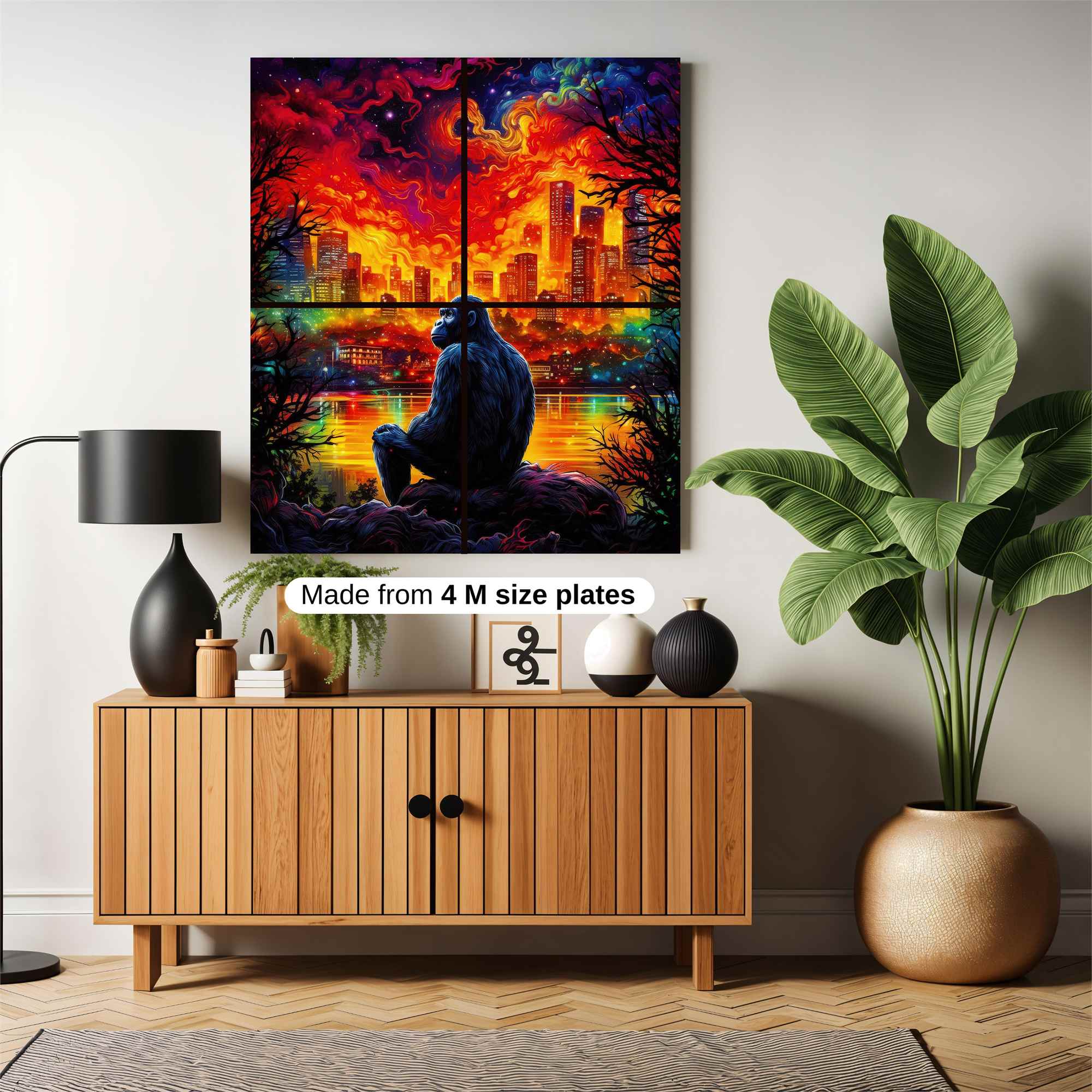 Gorilla Apocalypse Safe Wall Magnetic / M