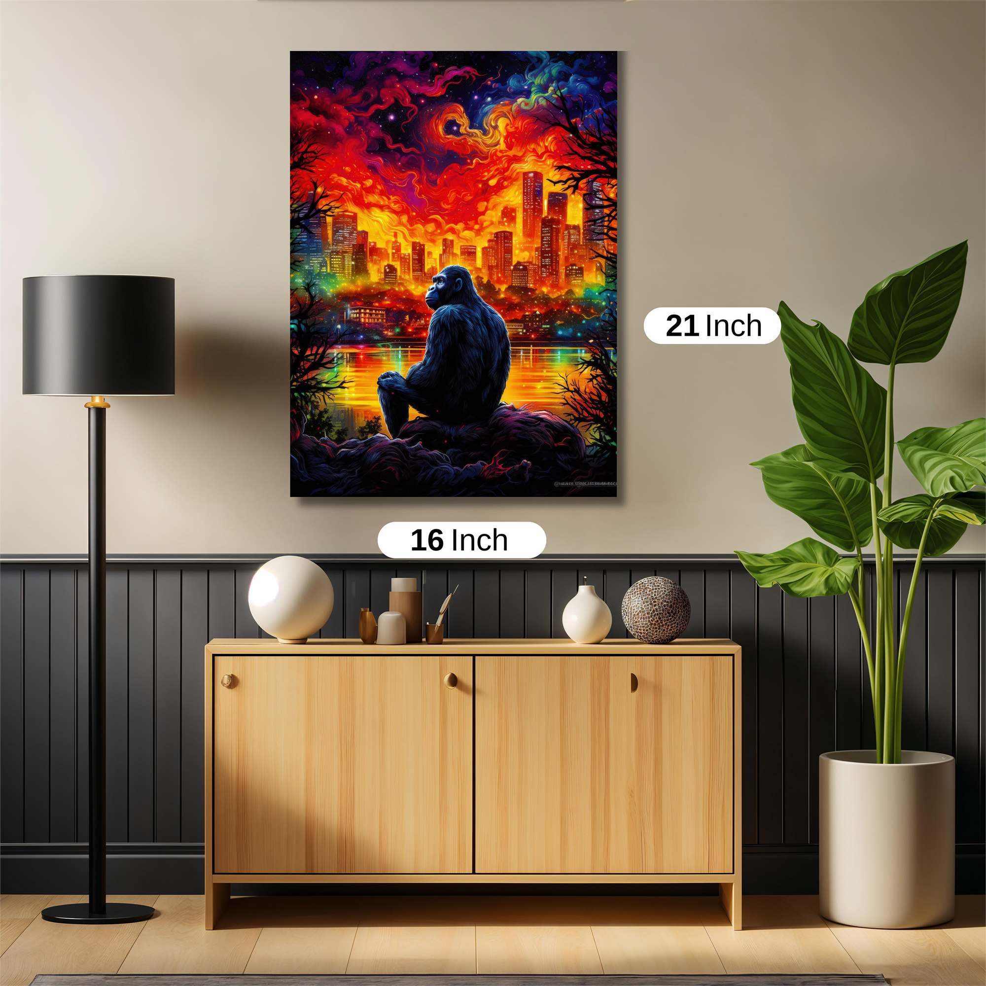 Gorilla Apocalypse Safe Wall Magnetic / M