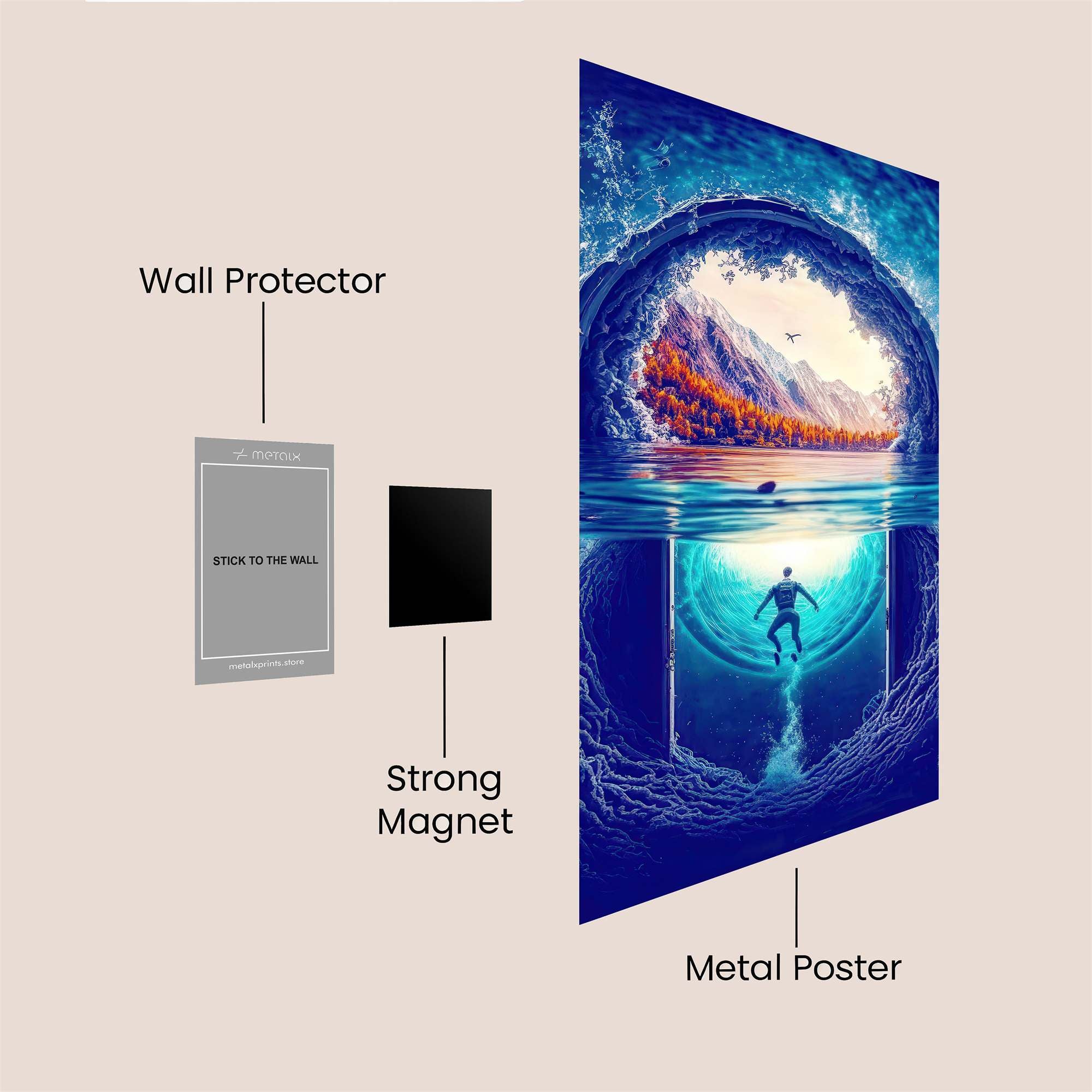 Portal Serenity Safe Wall Magnetic / M