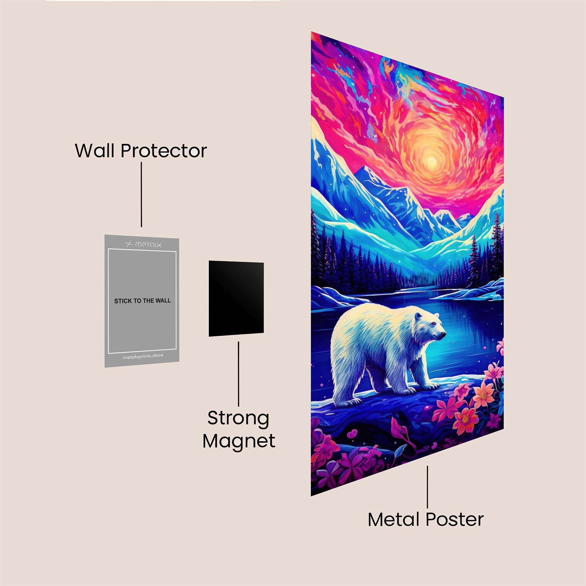Polar Dreamscape Safe Wall Magnetic / M