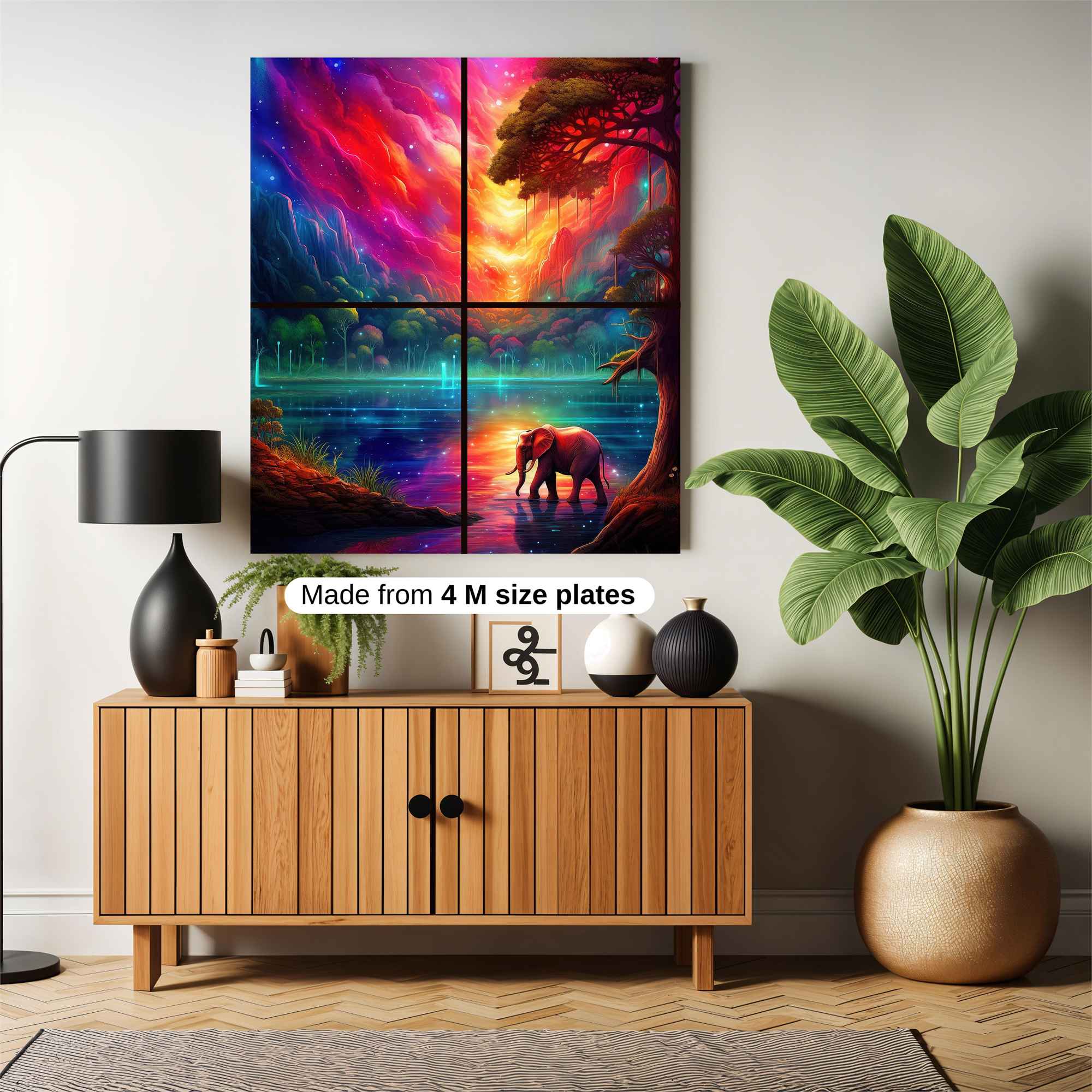 Elephant Dreamscape Safe Wall Magnetic / M