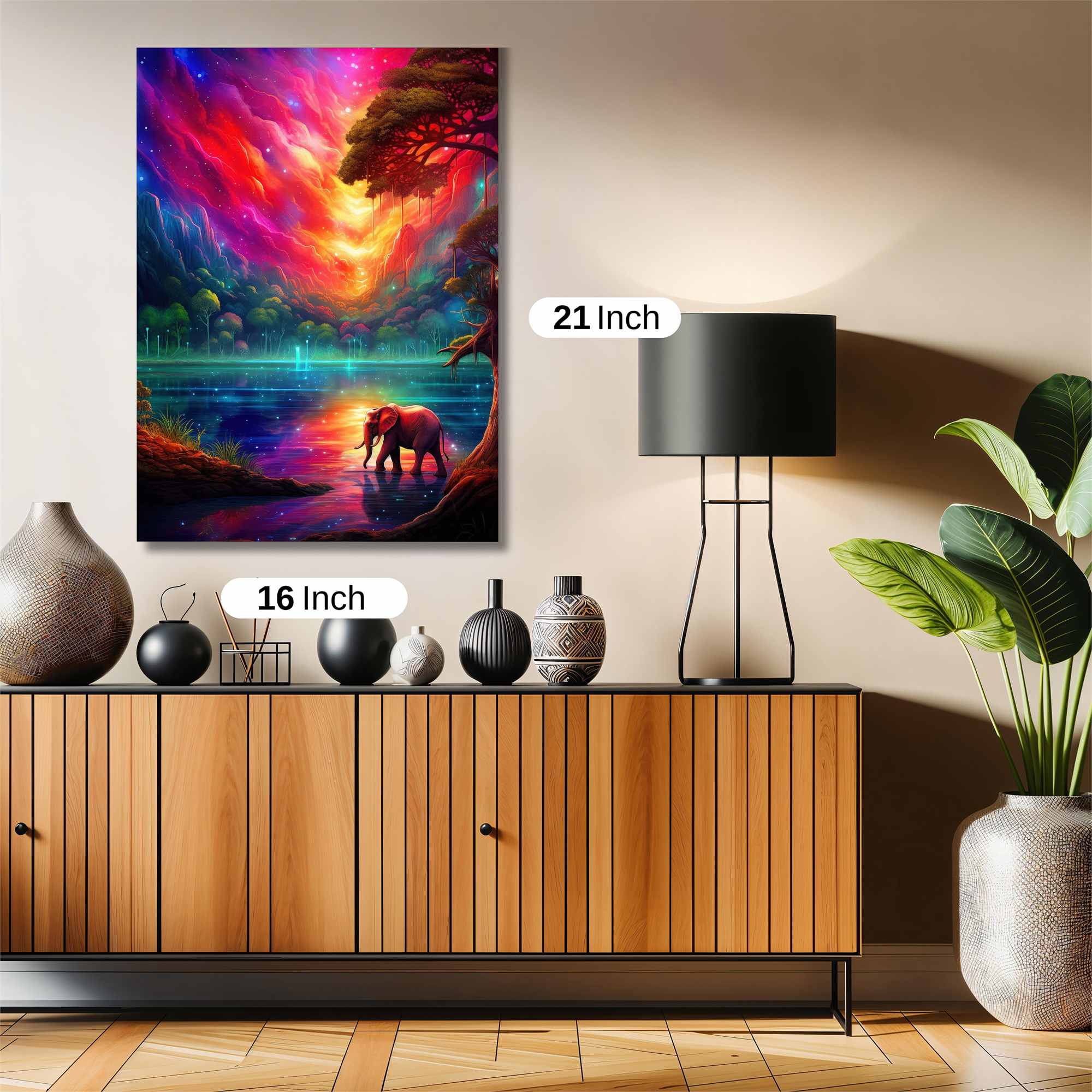 Elephant Dreamscape Safe Wall Magnetic / M