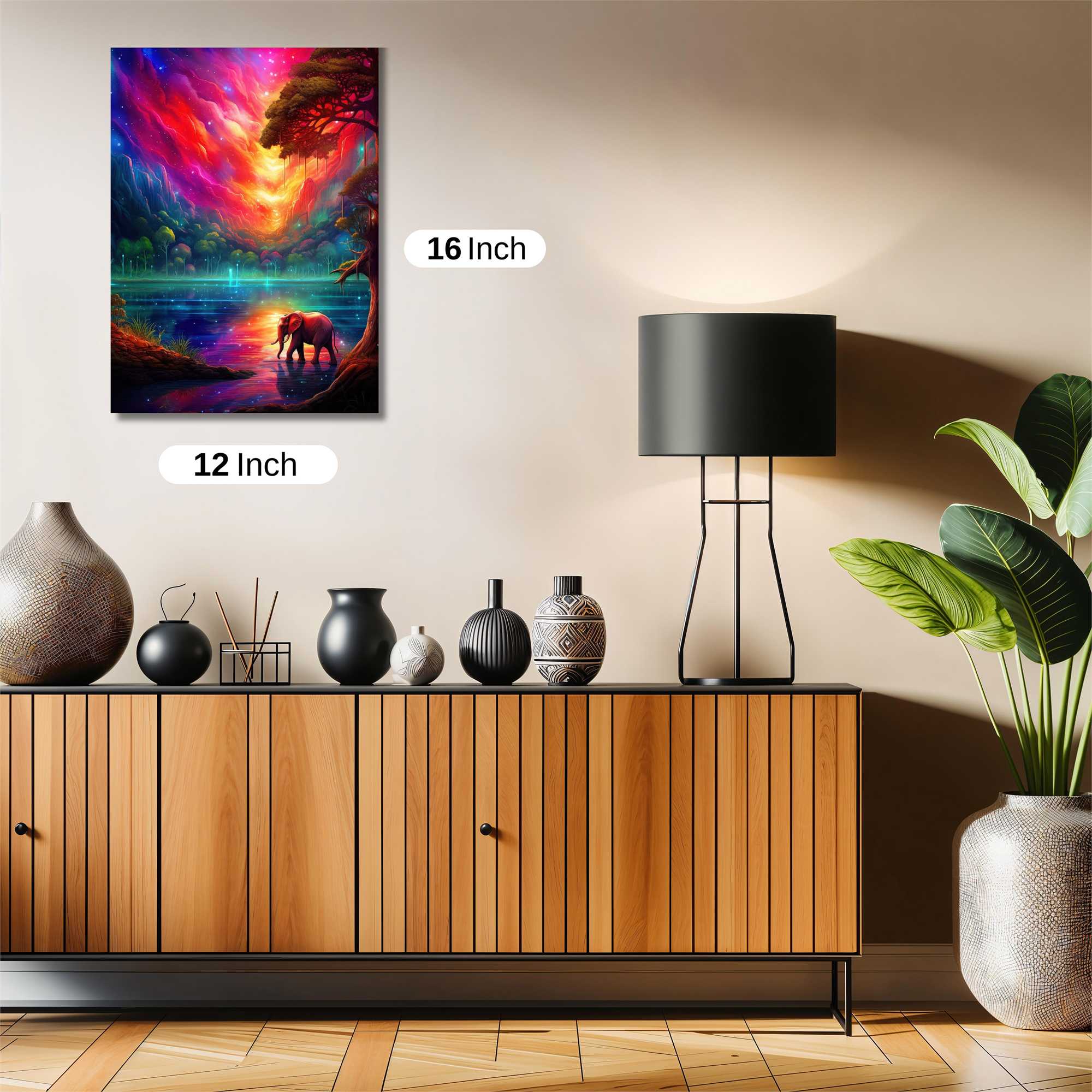 Elephant Dreamscape Safe Wall Magnetic / M