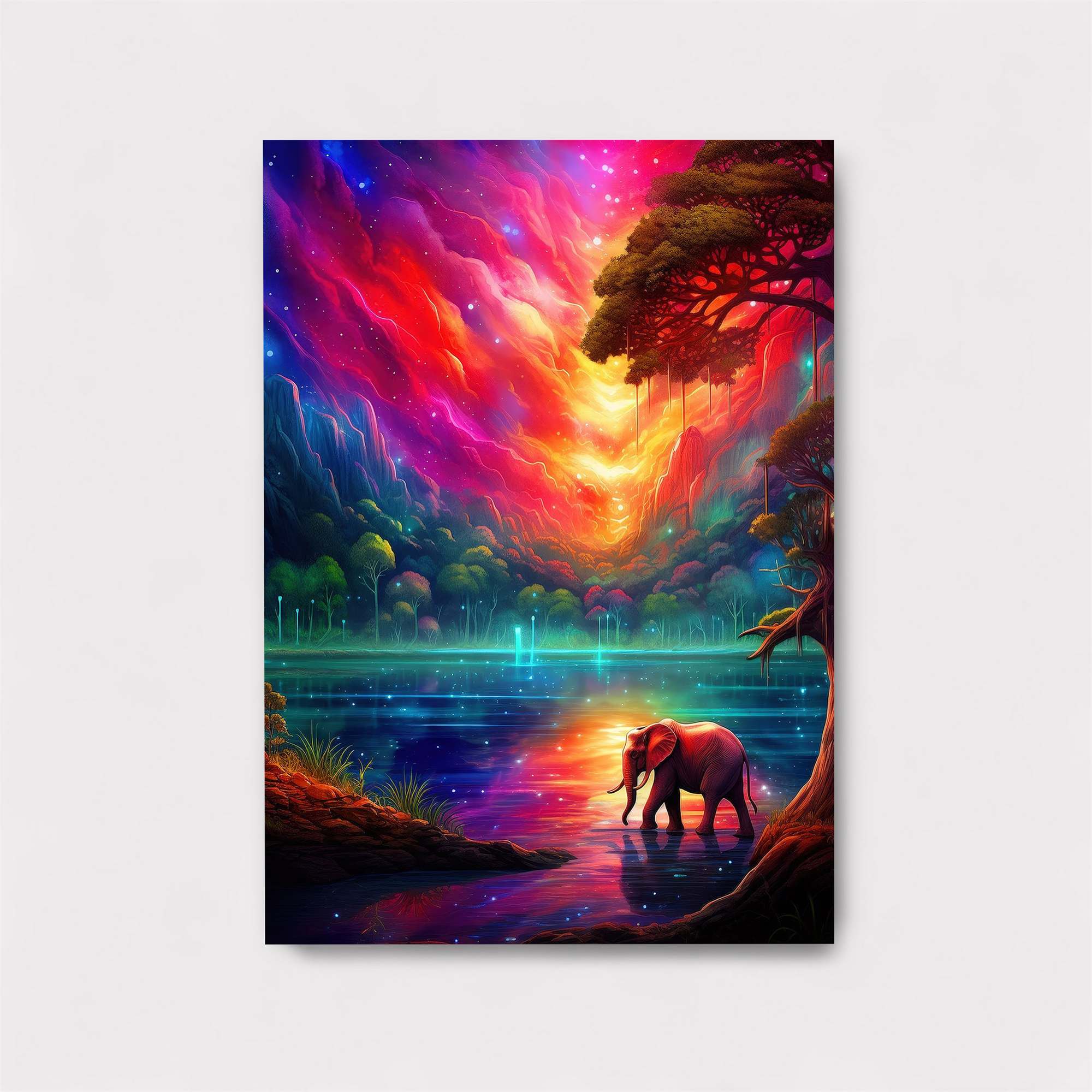 Elephant Dreamscape Safe Wall Magnetic / M