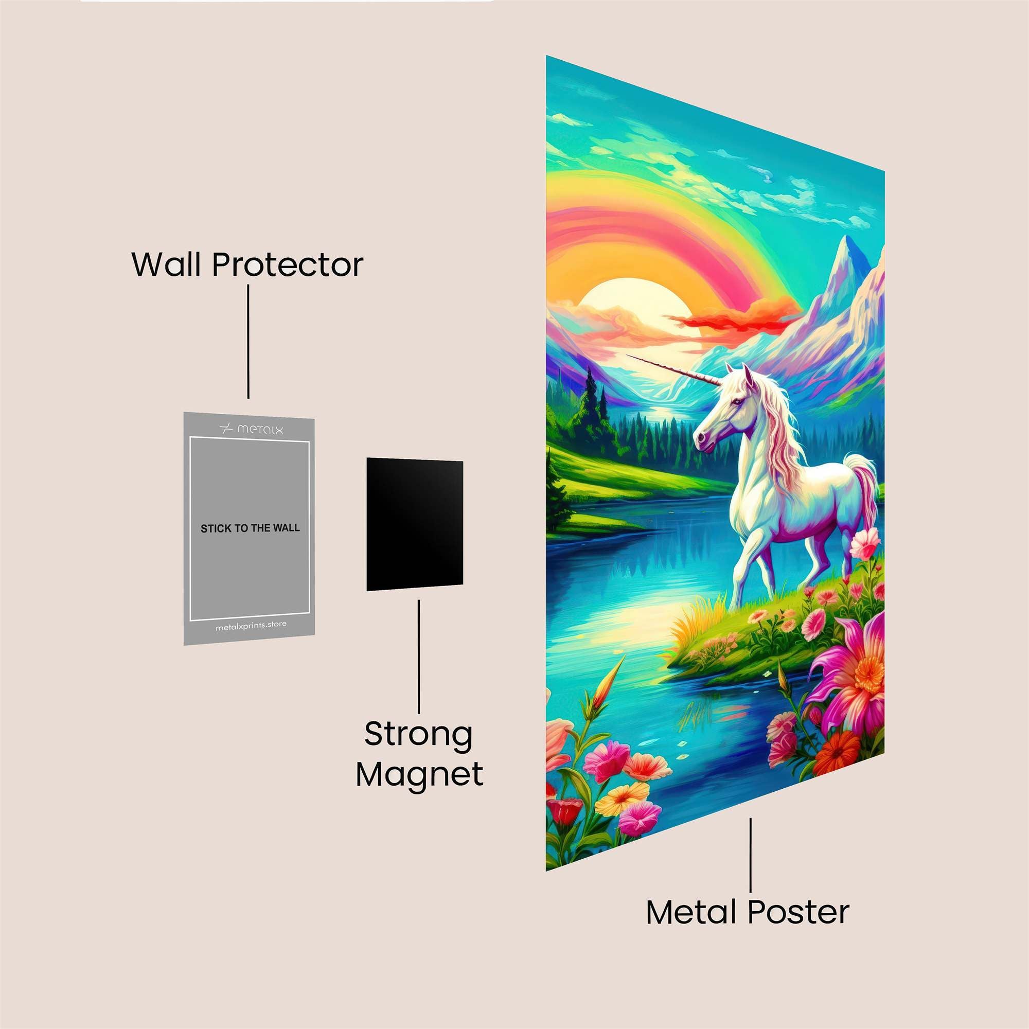 Unicorn Serenity Safe Wall Magnetic / M