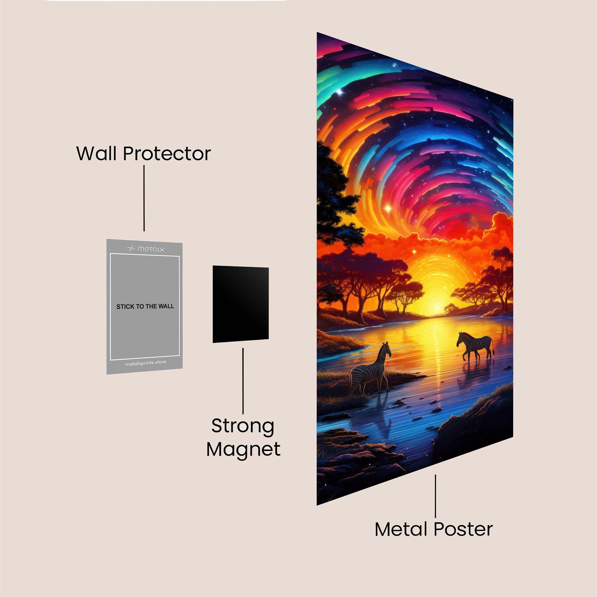 Aurora Tranquil Safe Wall Magnetic / M
