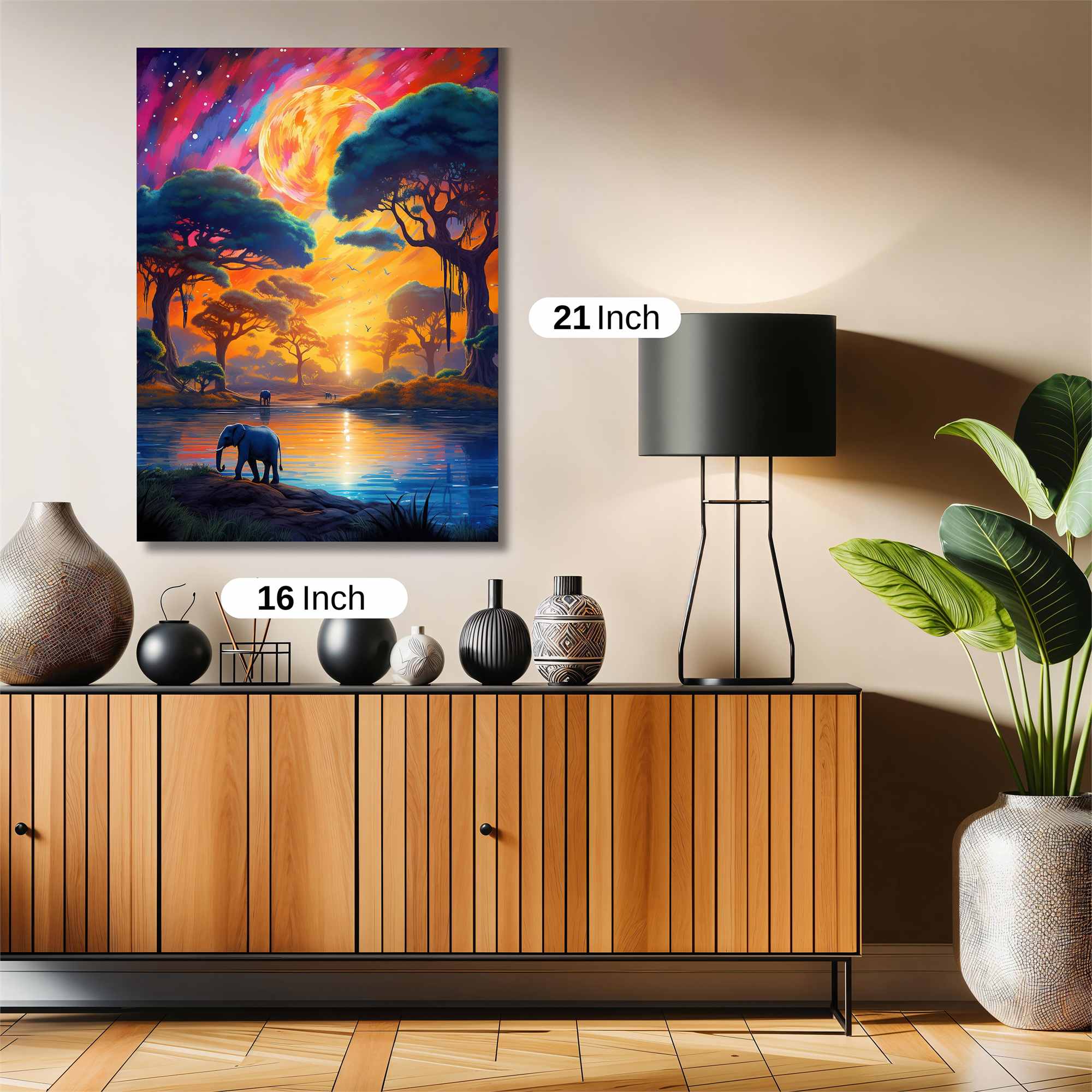 Elephant Dreamscape Safe Wall Magnetic / M