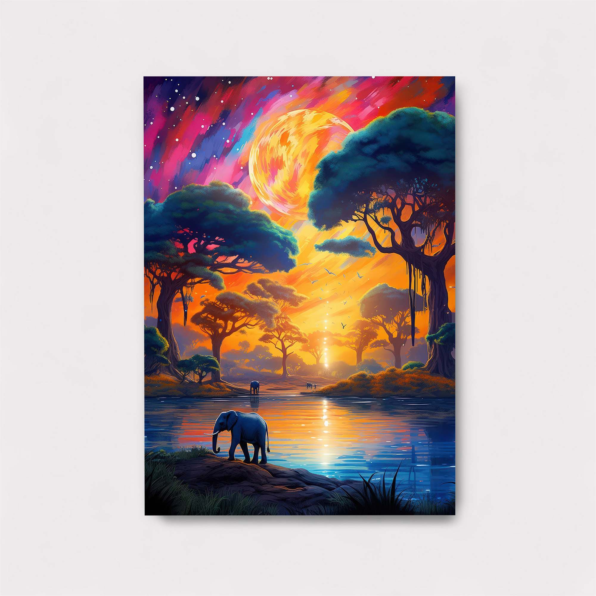 Elephant Dreamscape Safe Wall Magnetic / M