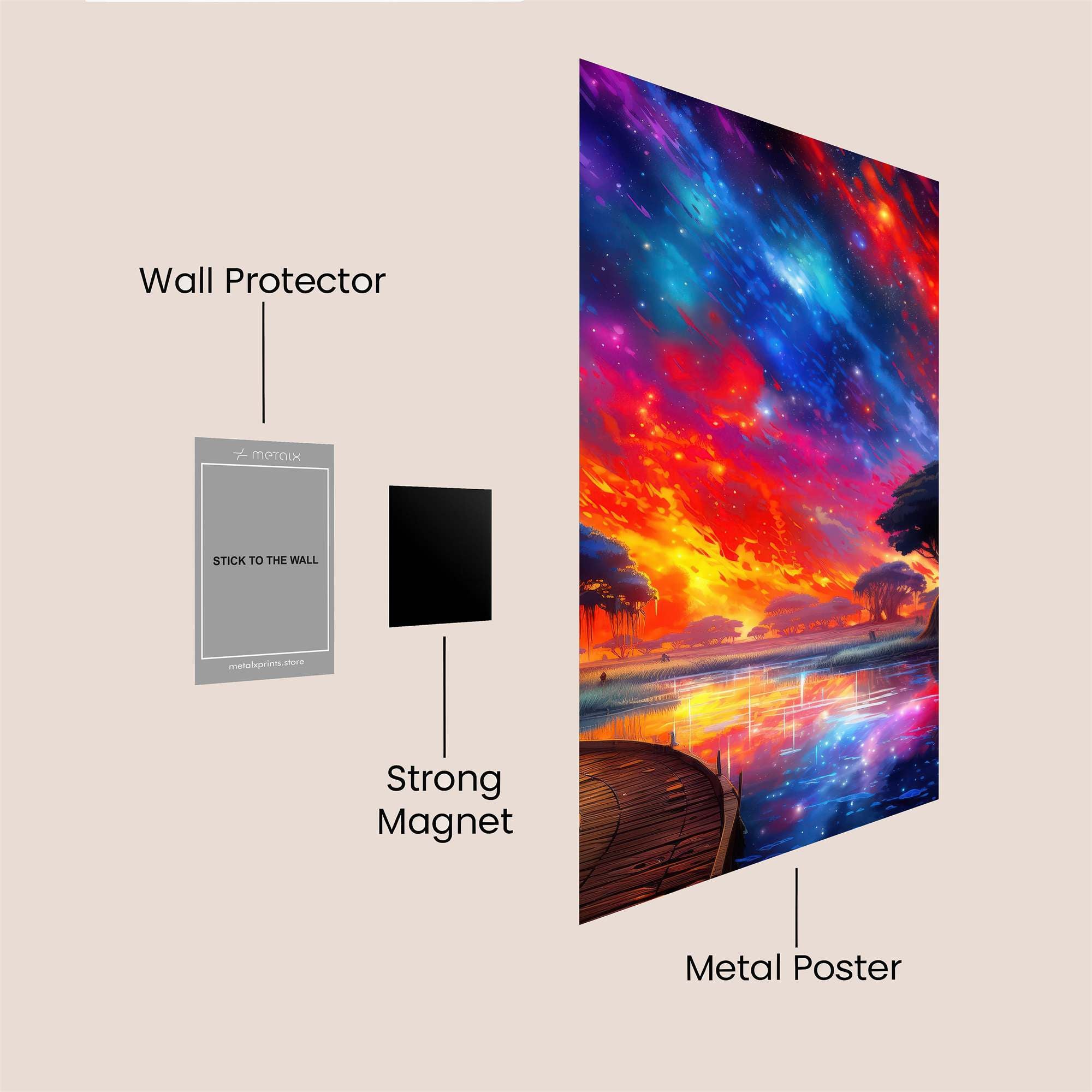 Cosmic Serenity Safe Wall Magnetic / M