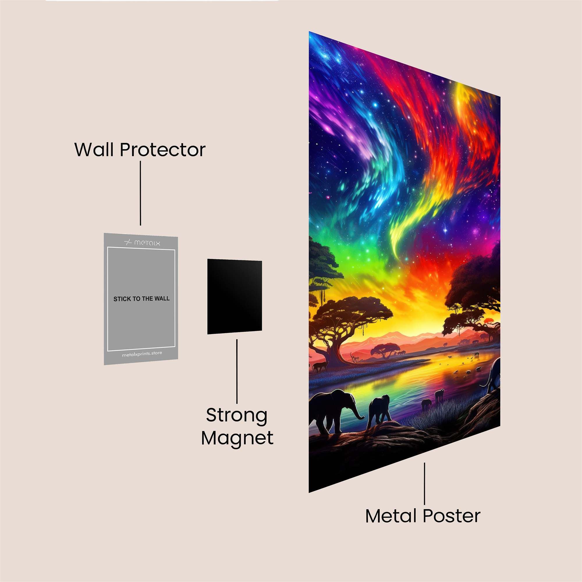 Aurora Serenade Safe Wall Magnetic / M