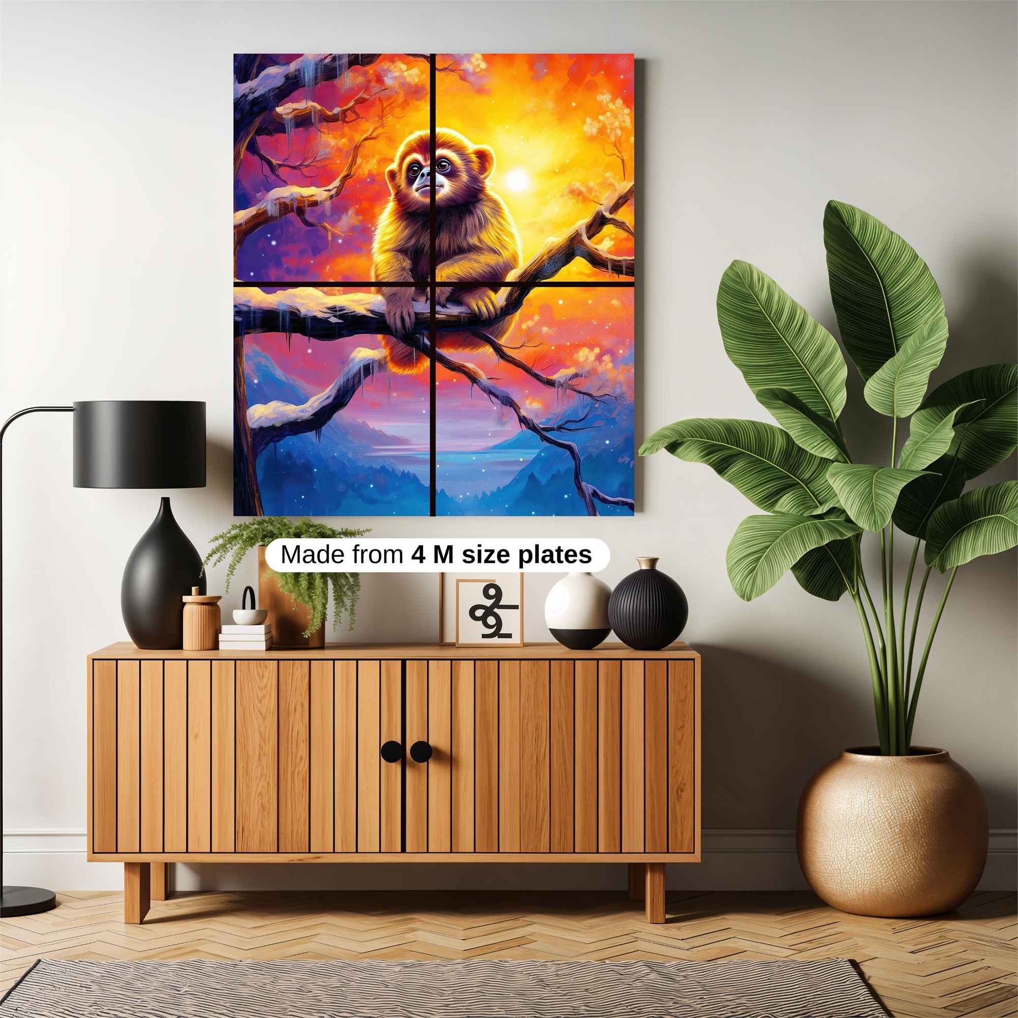 Monkey Twilight Safe Wall Magnetic / M