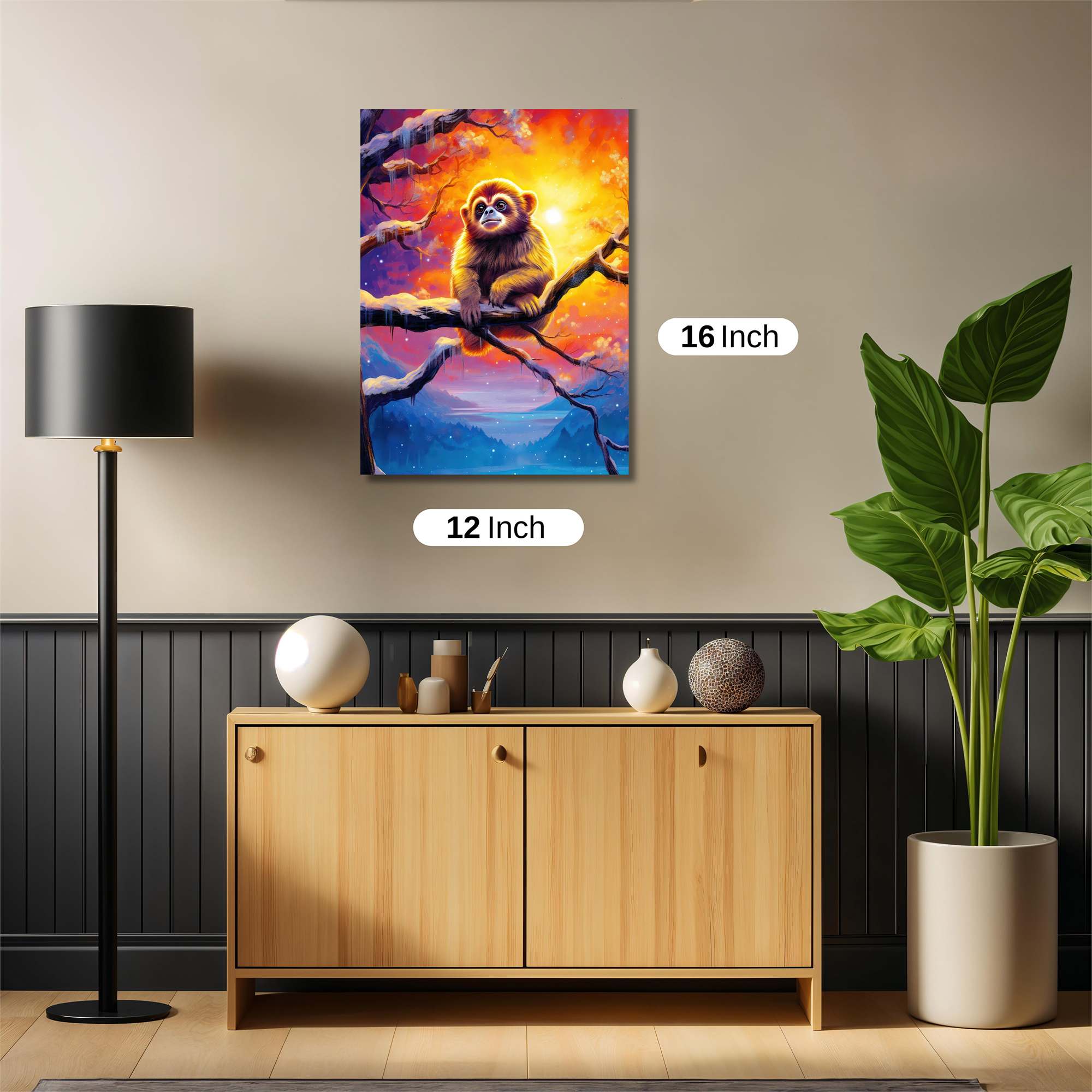 Monkey Twilight Safe Wall Magnetic / M