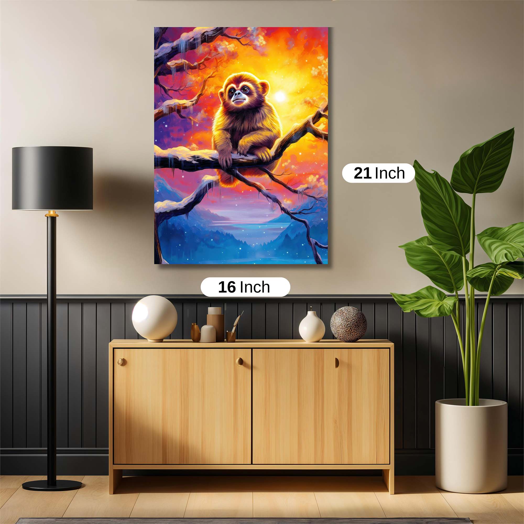 Monkey Twilight Safe Wall Magnetic / M