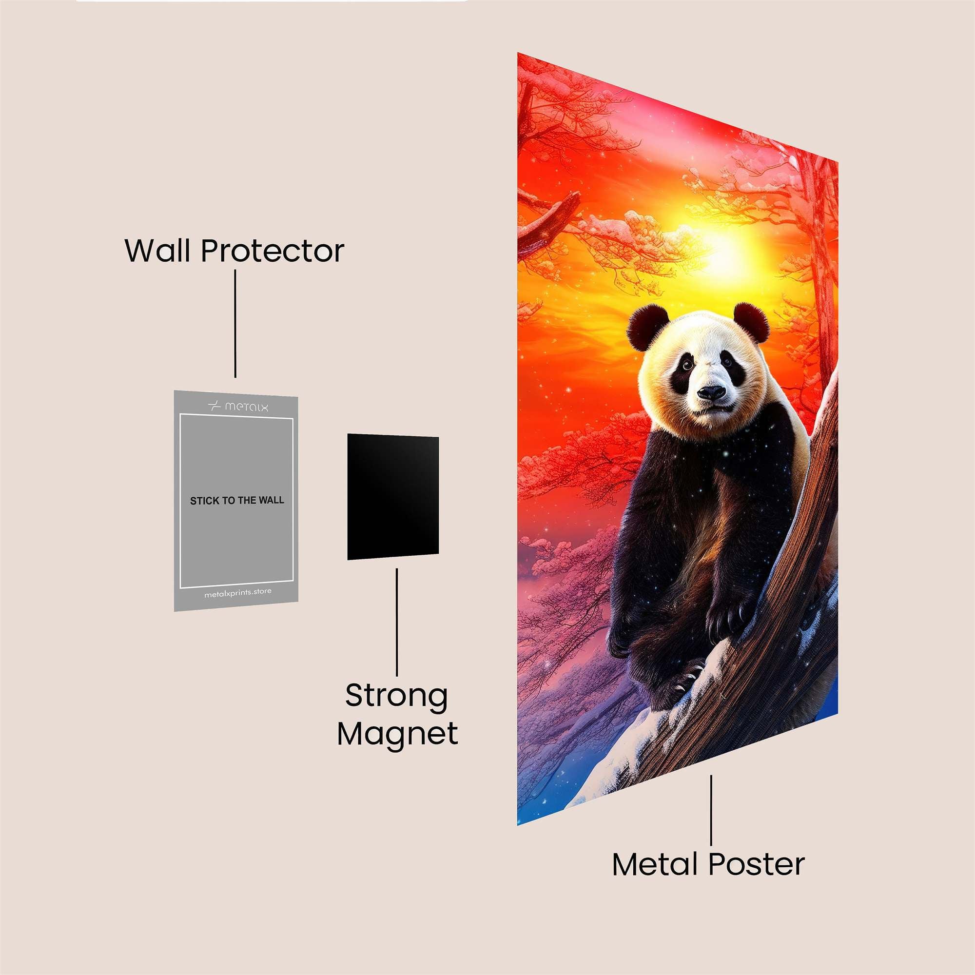 Panda Serenity Safe Wall Magnetic / M