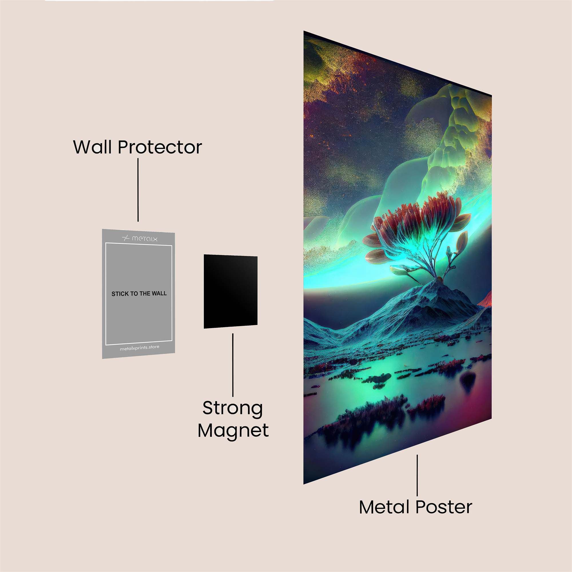 Aurora Bloom Safe Wall Magnetic / M