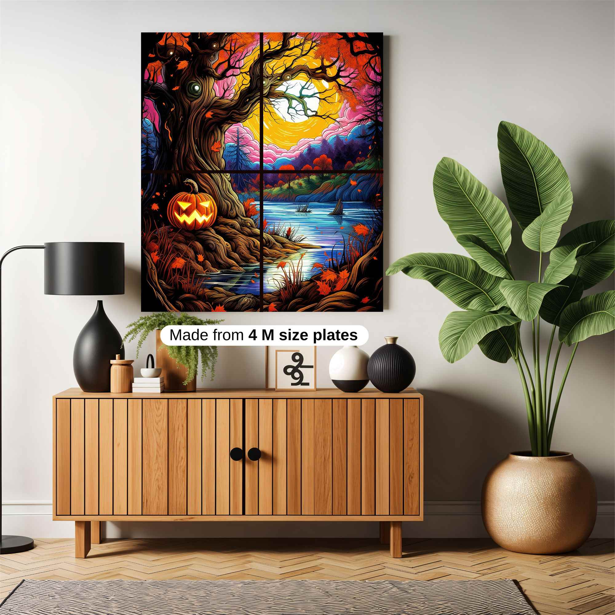 Pumpkin Whimsy Safe Wall Magnetic / M