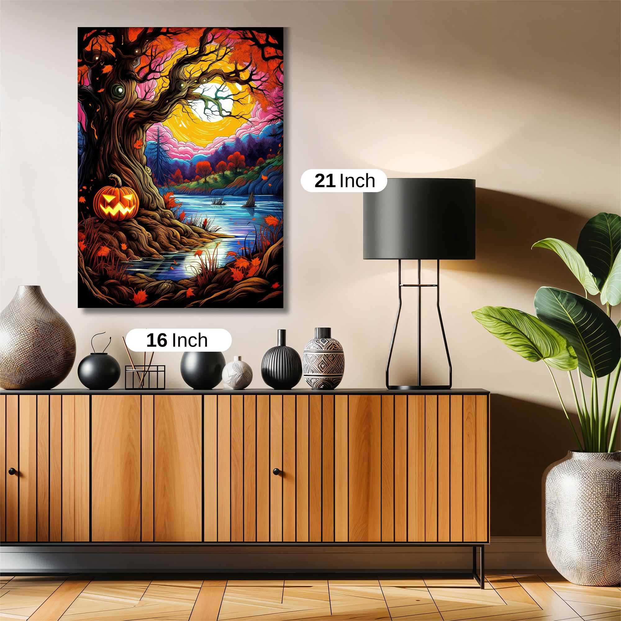 Pumpkin Whimsy Safe Wall Magnetic / M