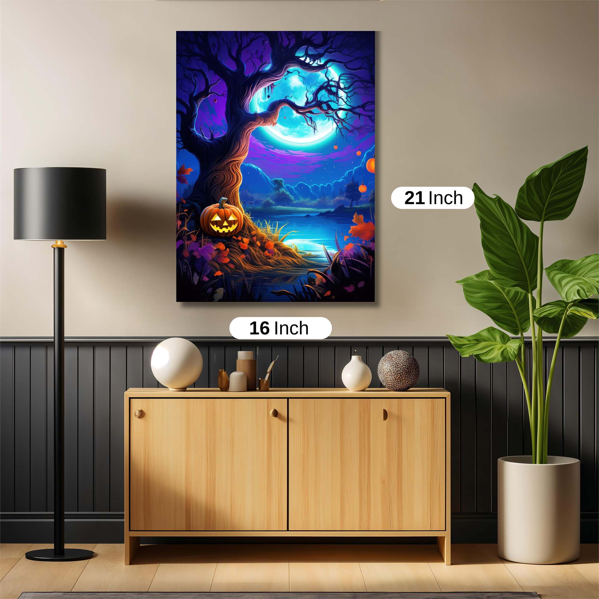 Pumpkin Whimsy Safe Wall Magnetic / M