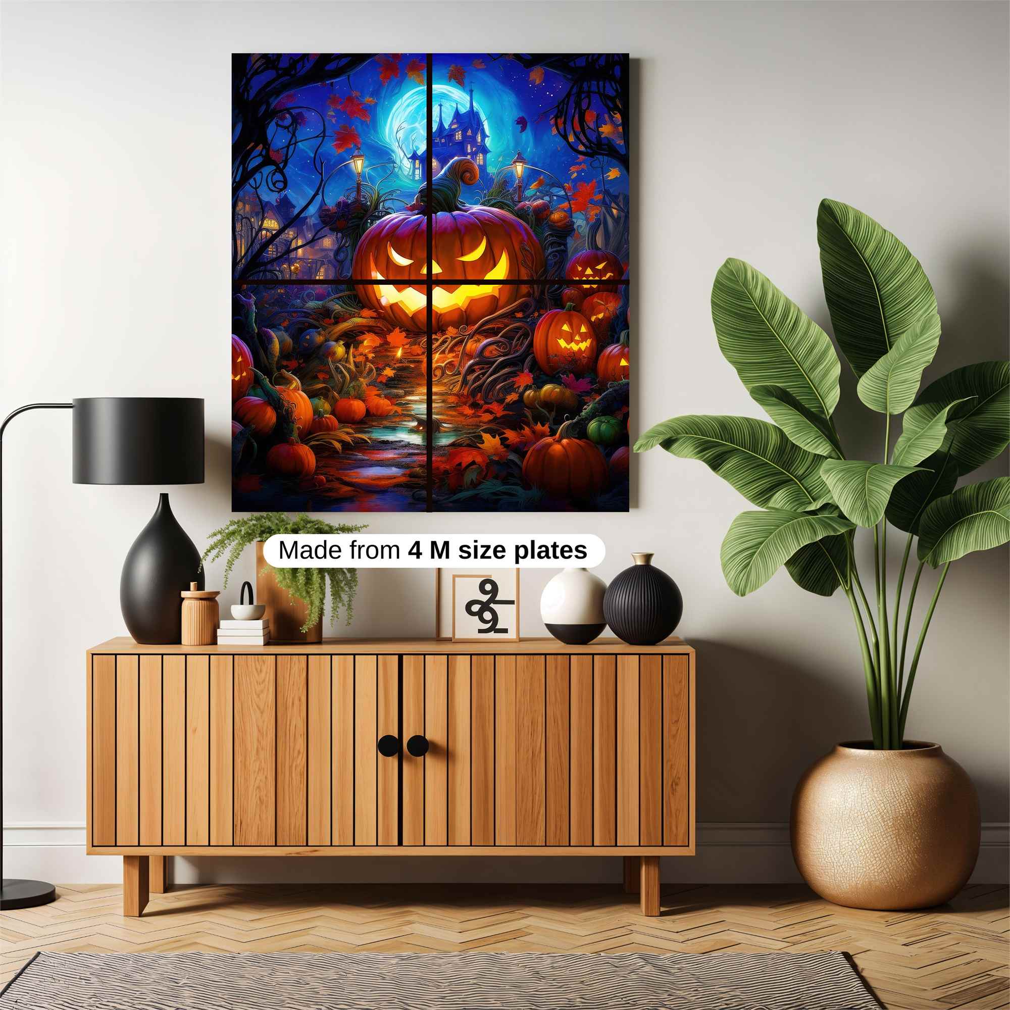 Pumpkin Whimsy Safe Wall Magnetic / M