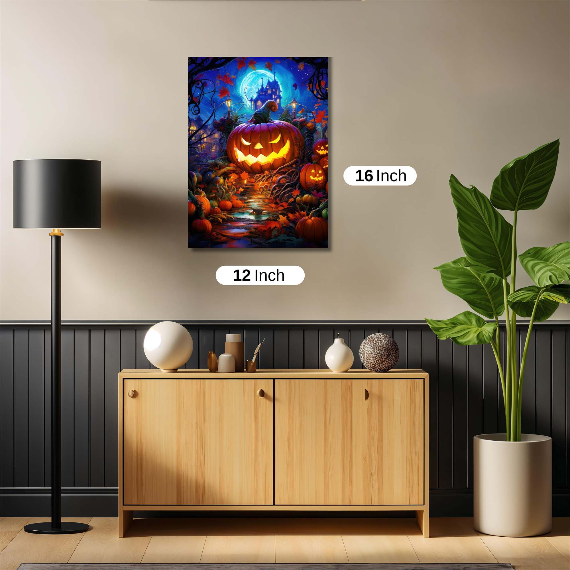 Pumpkin Whimsy Safe Wall Magnetic / M