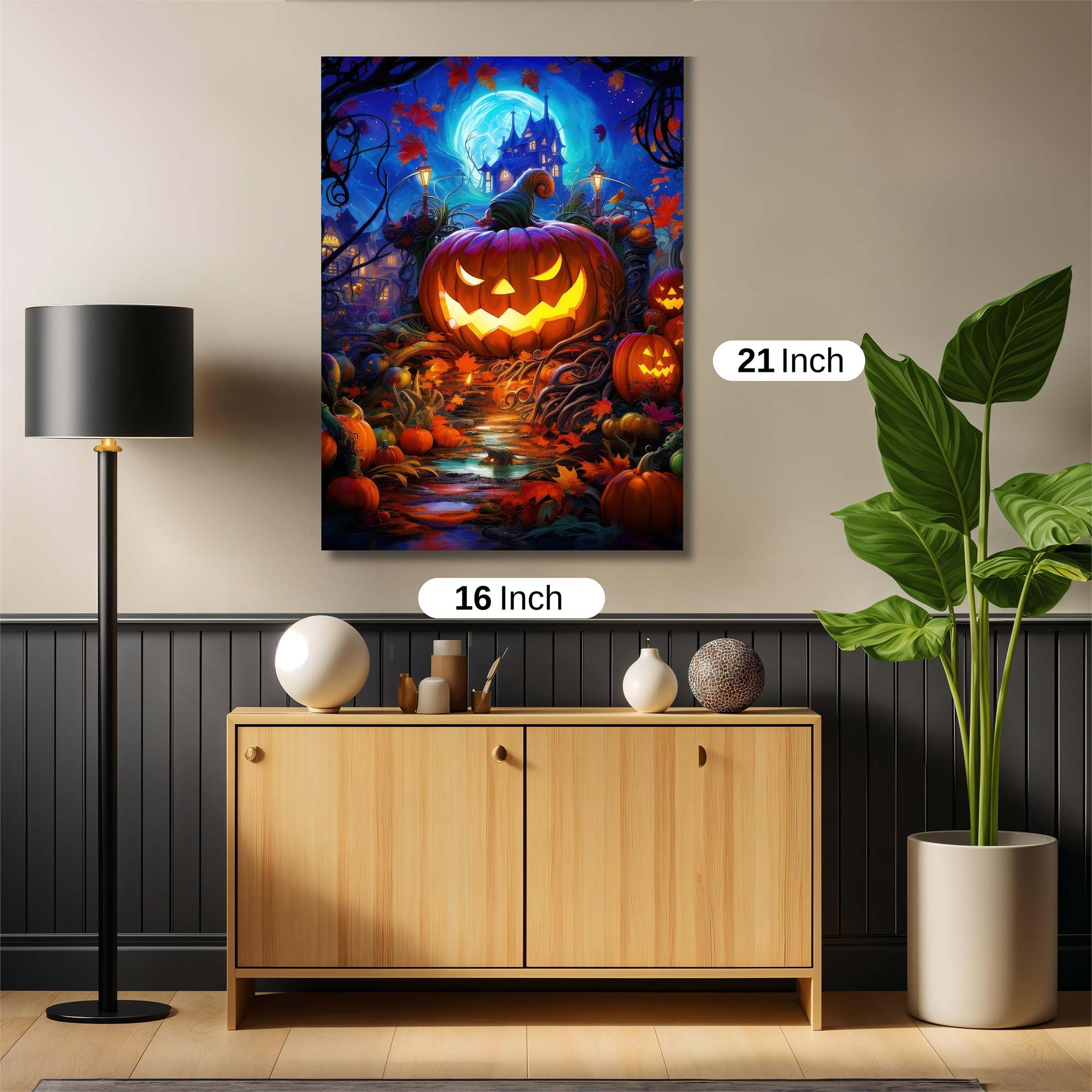 Pumpkin Whimsy Safe Wall Magnetic / M