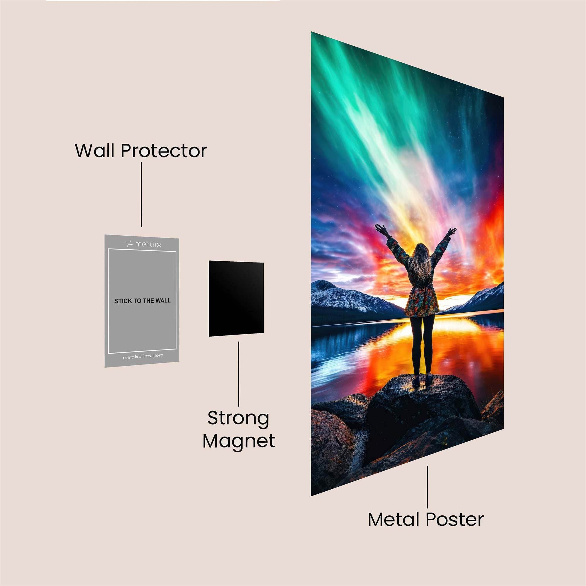 Aurora Bliss Safe Wall Magnetic / M