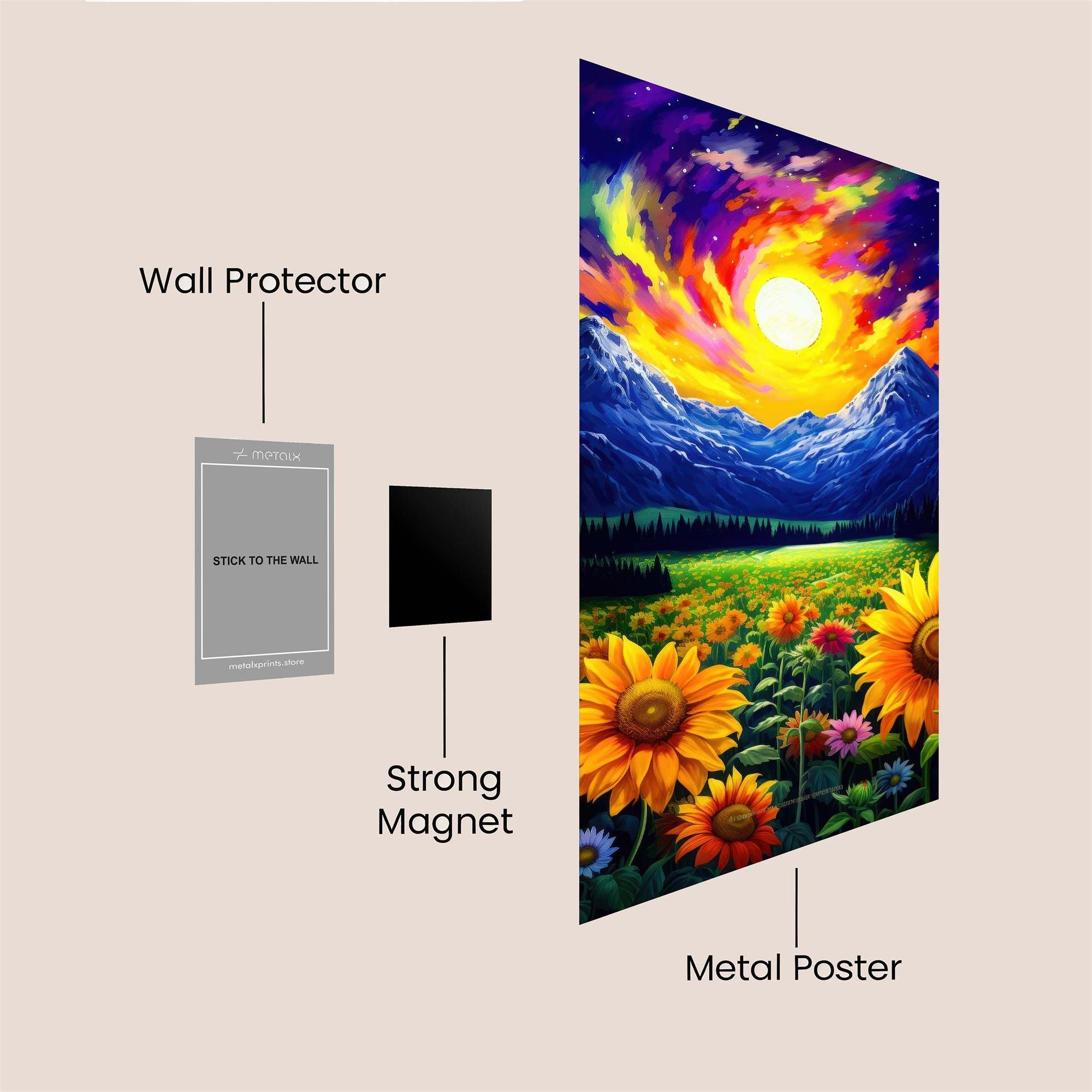 Sunrise Serenity Safe Wall Magnetic / M