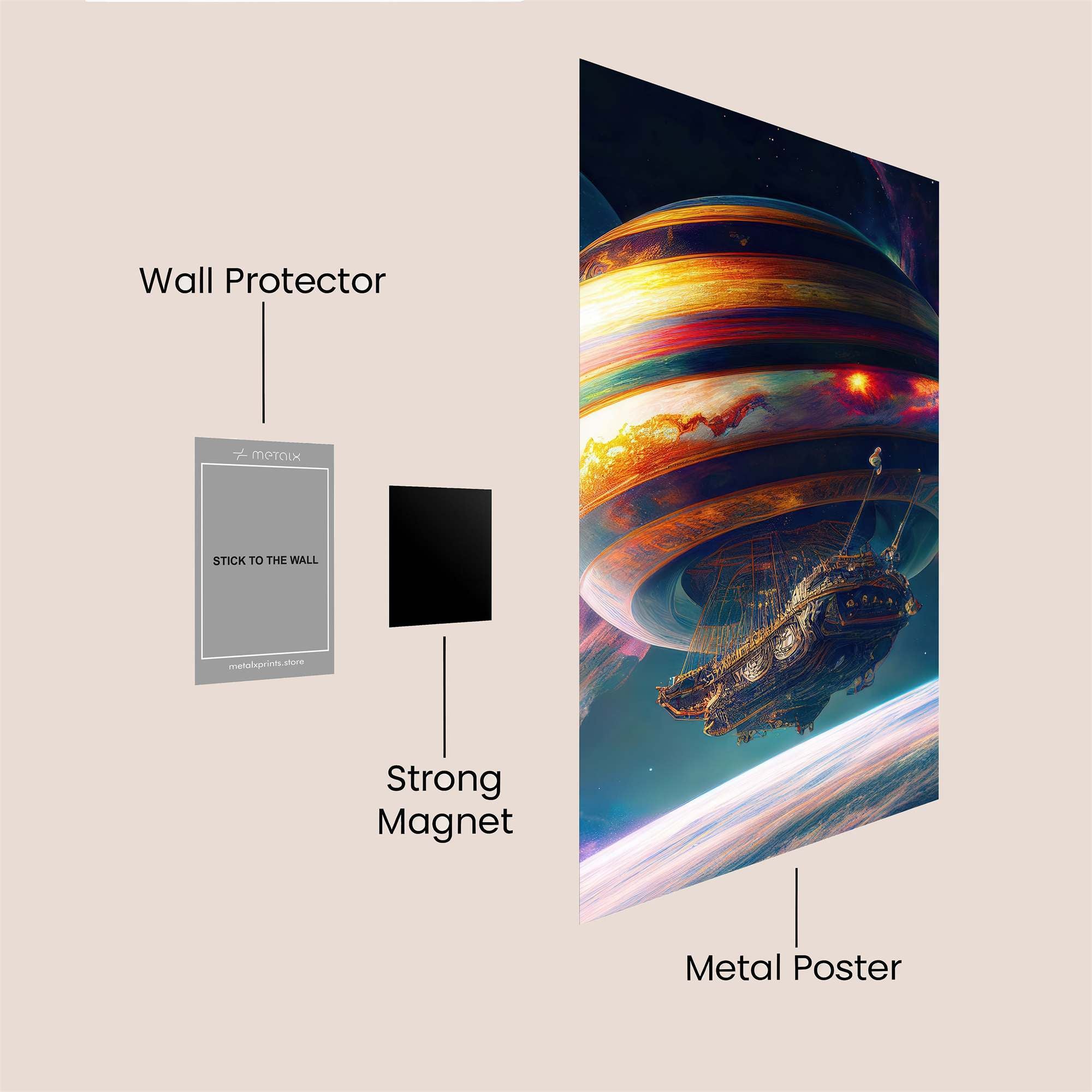 Cosmic Voyage Safe Wall Magnetic / M