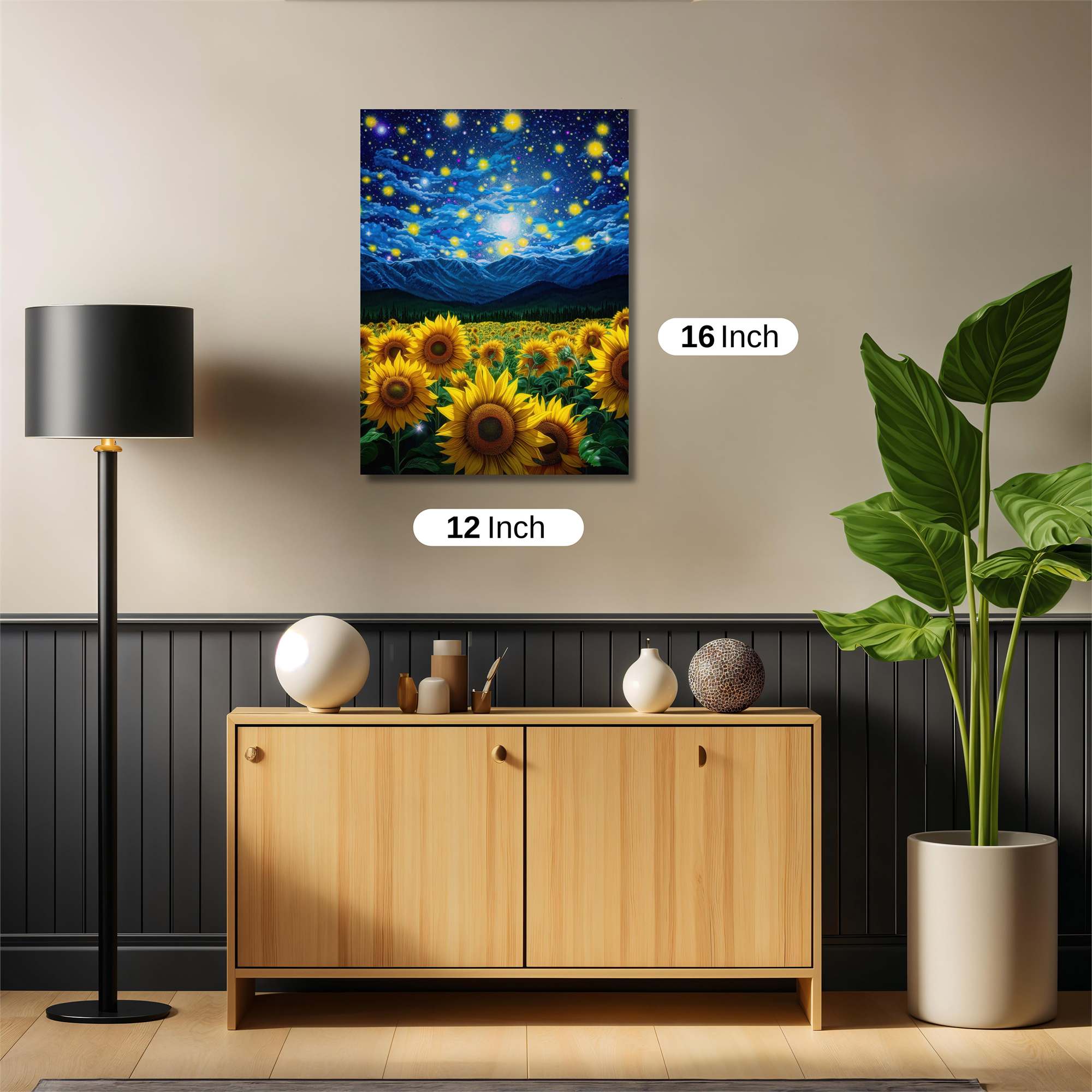 Sunflowers Dreamscape Safe Wall Magnetic / M