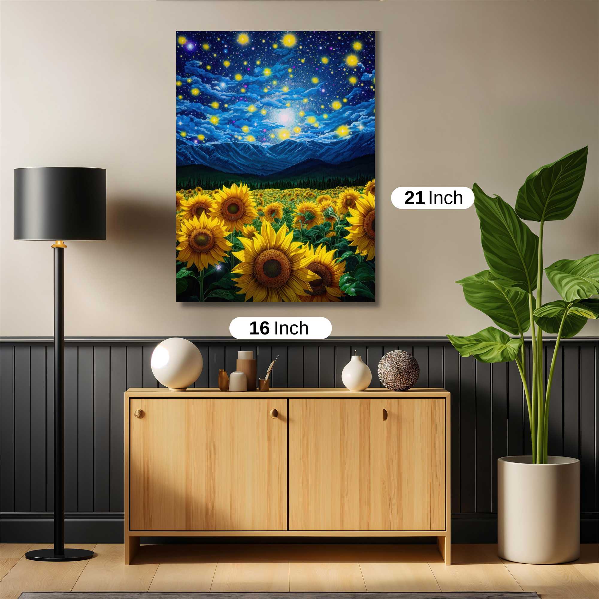 Sunflowers Dreamscape Safe Wall Magnetic / M