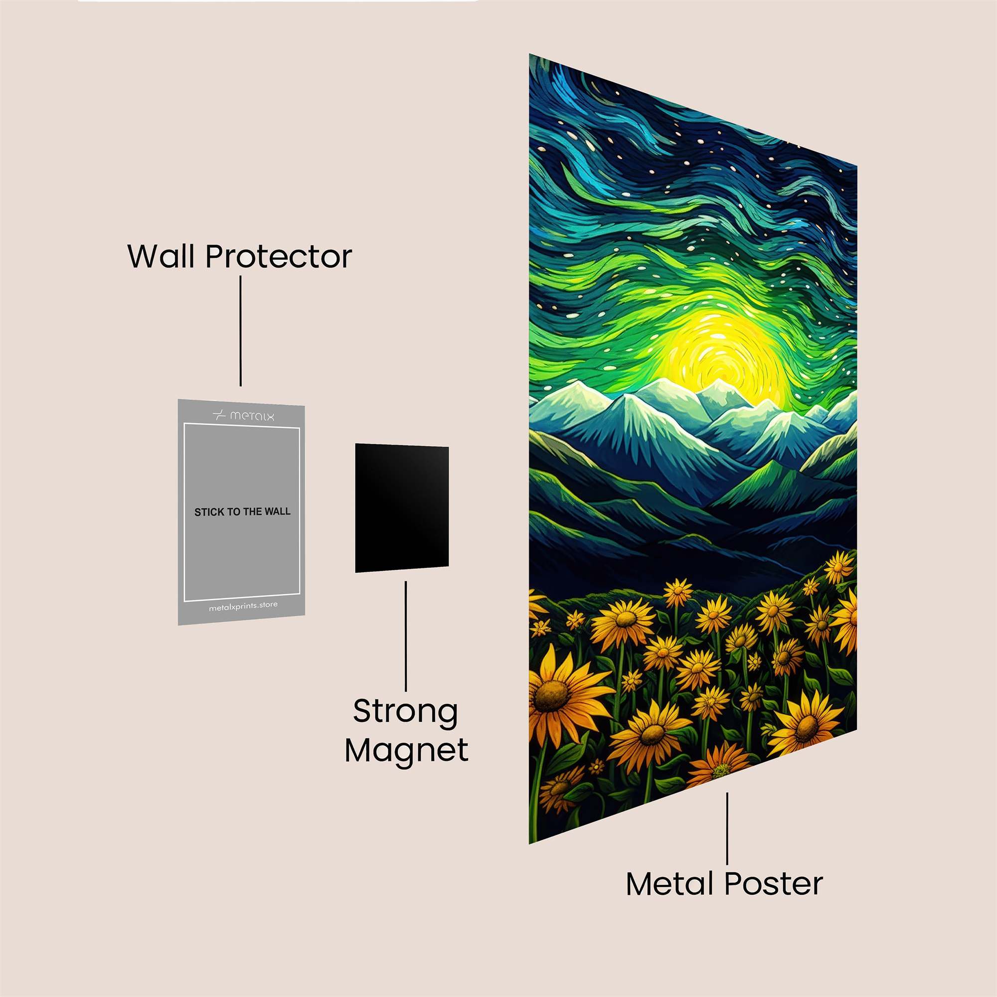 Sunrise Serenity Safe Wall Magnetic / M