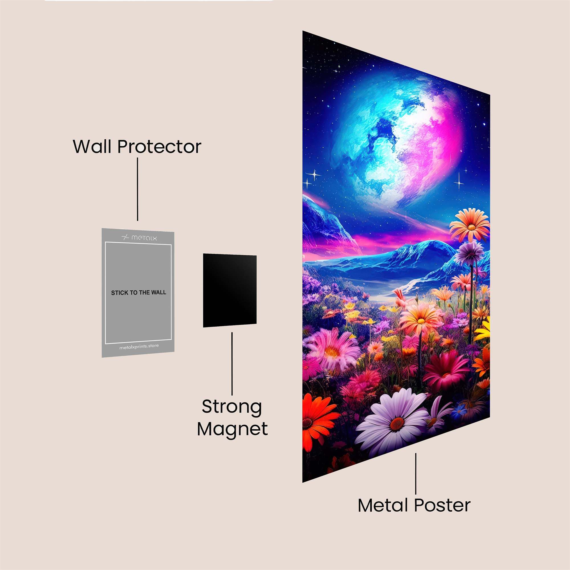 Lunar Dreamscape Safe Wall Magnetic / M