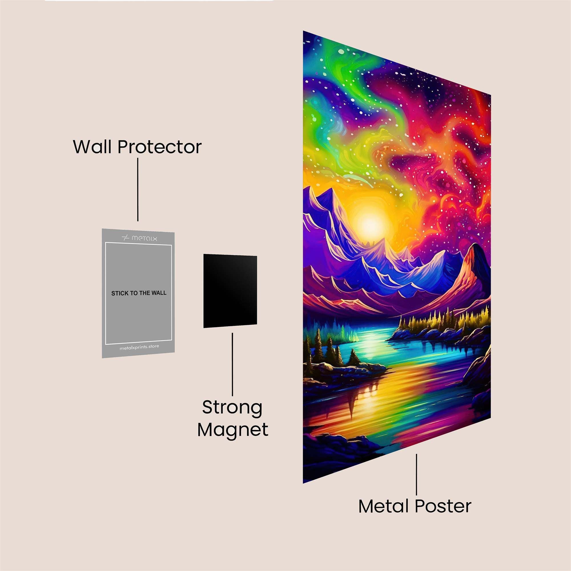 Aurora Dream Safe Wall Magnetic / M