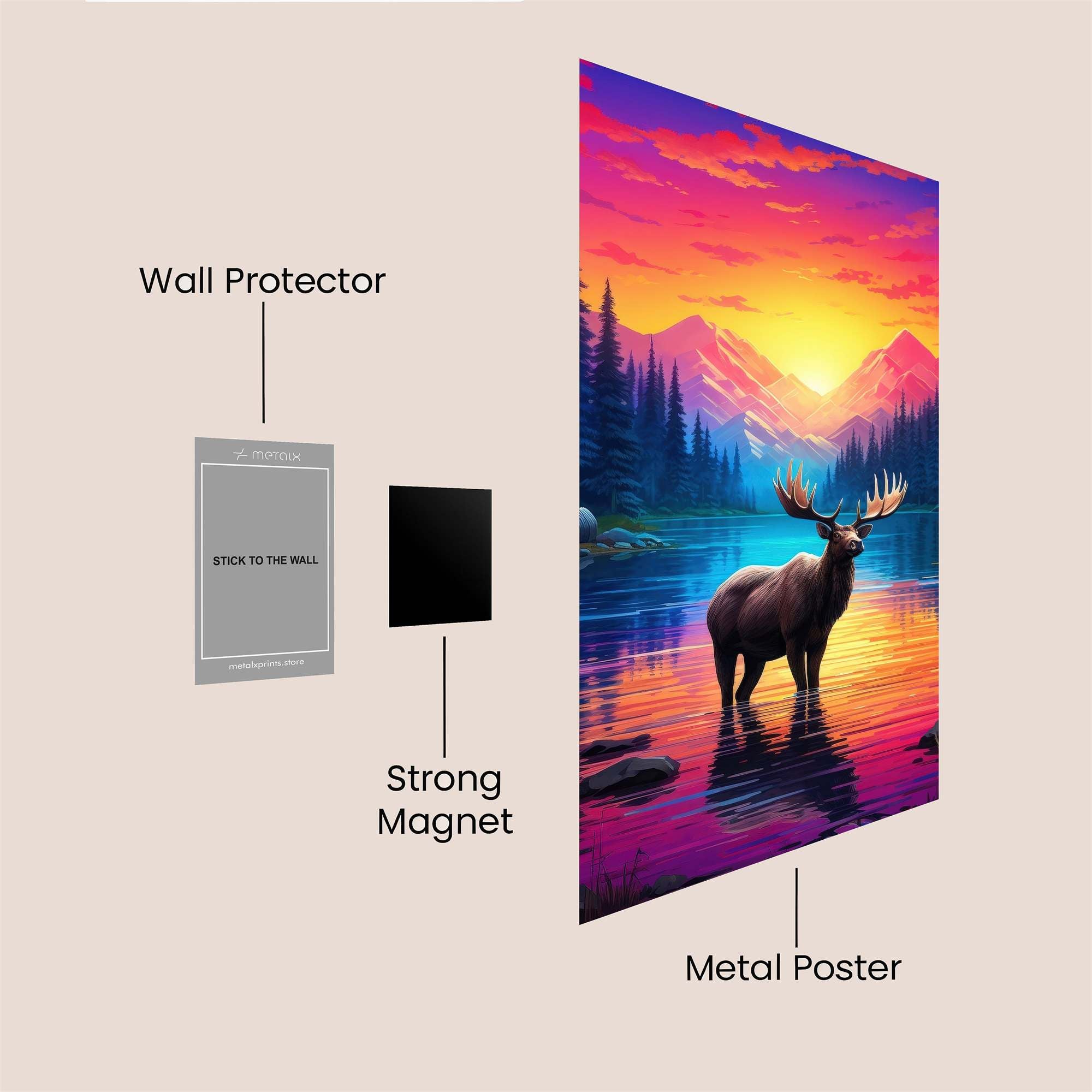 Moose Radiance Safe Wall Magnetic / M