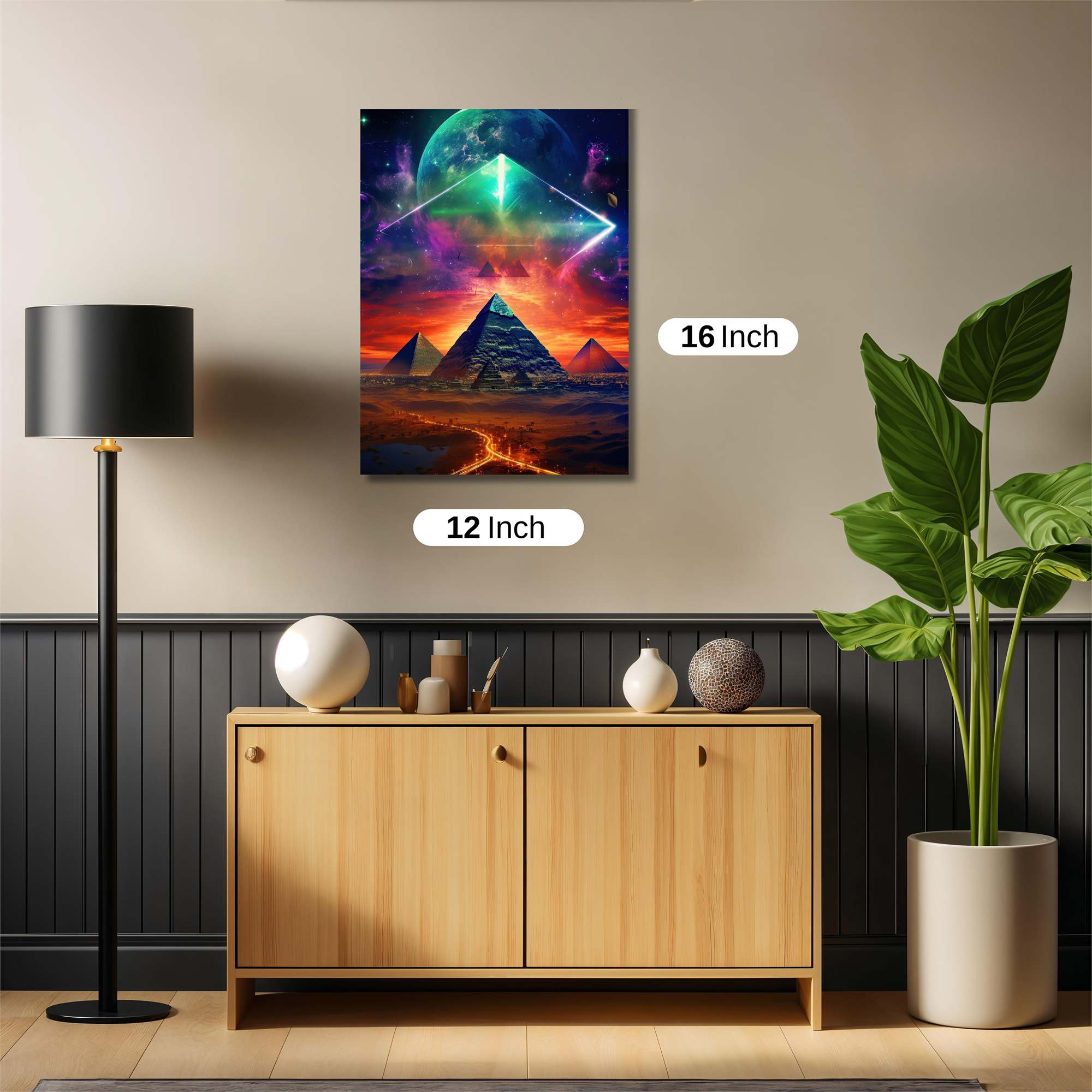 Pyramidic Radiance Safe Wall Magnetic / M