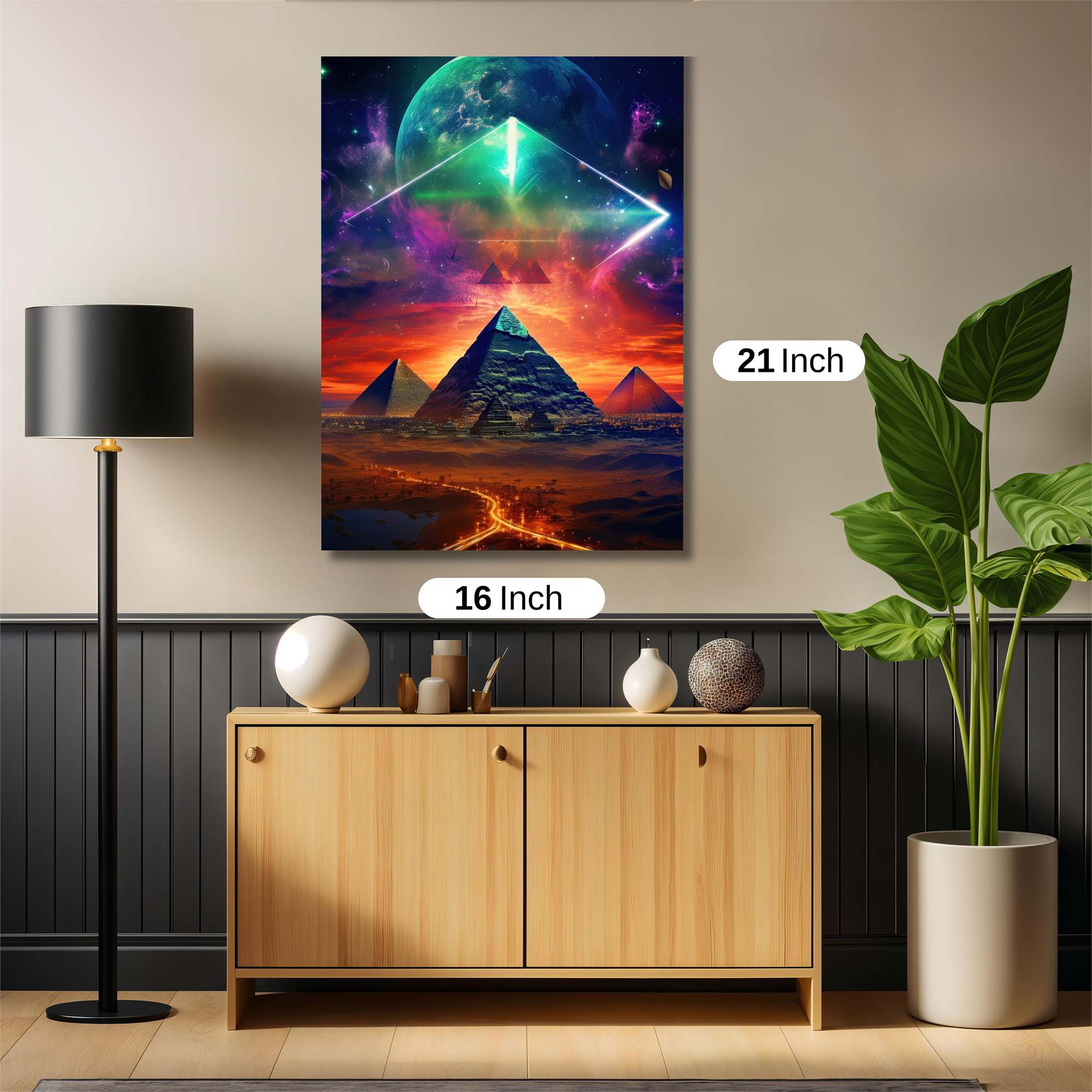 Pyramidic Radiance Safe Wall Magnetic / M