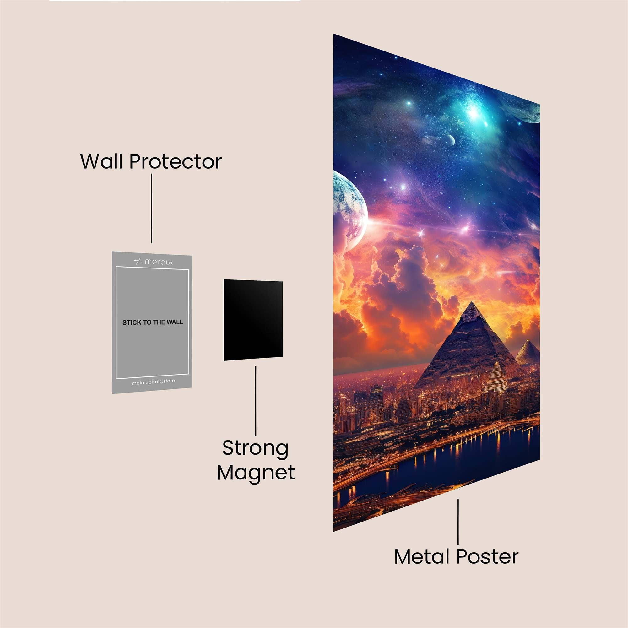 Pyramidic Dreamscape Safe Wall Magnetic / M
