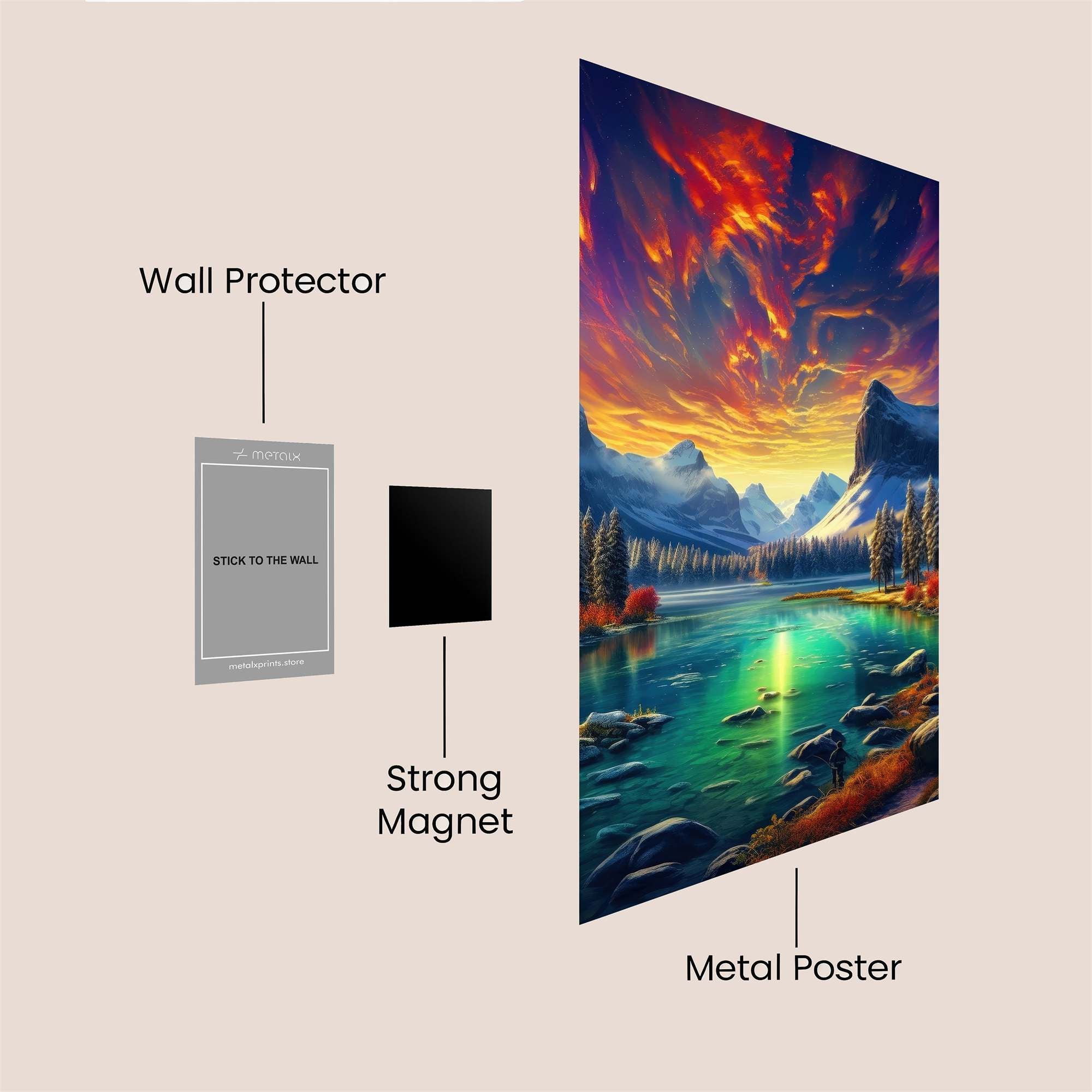 Aurora Serenity Safe Wall Magnetic / M
