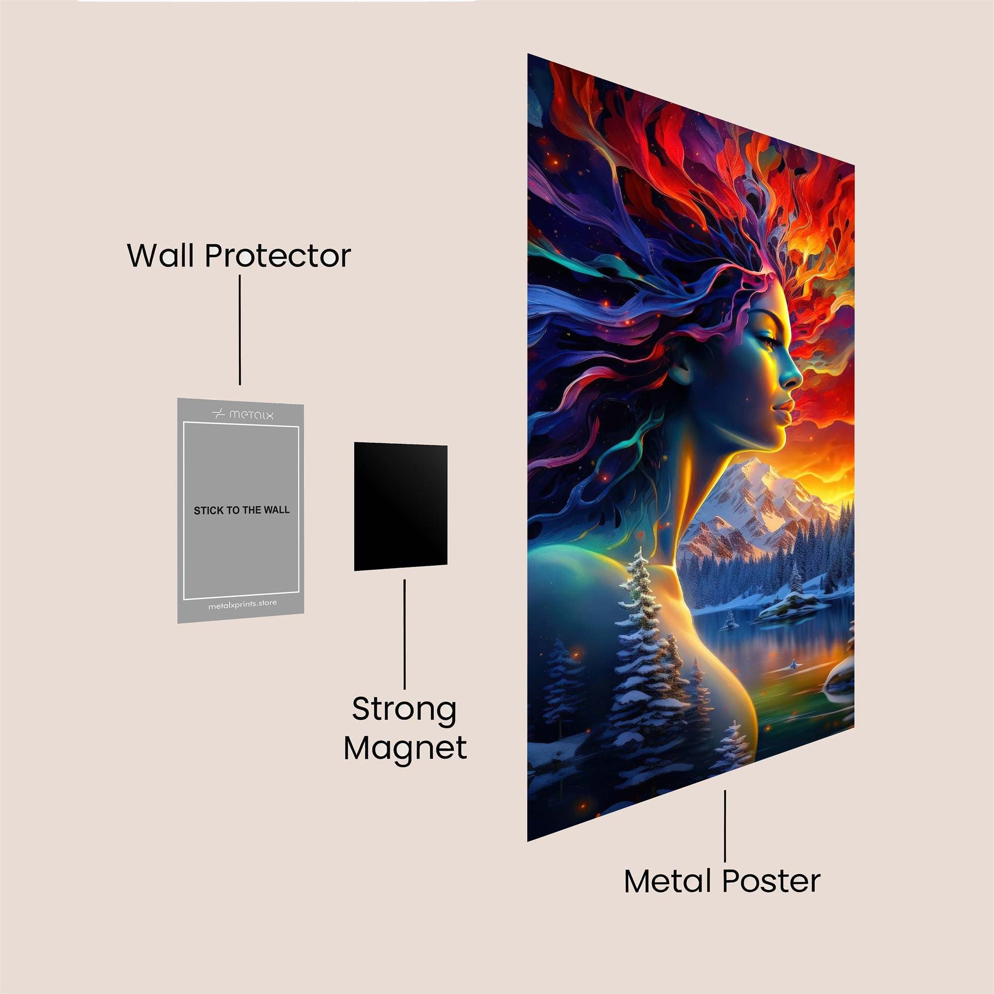 Aurora Serenity Safe Wall Magnetic / M
