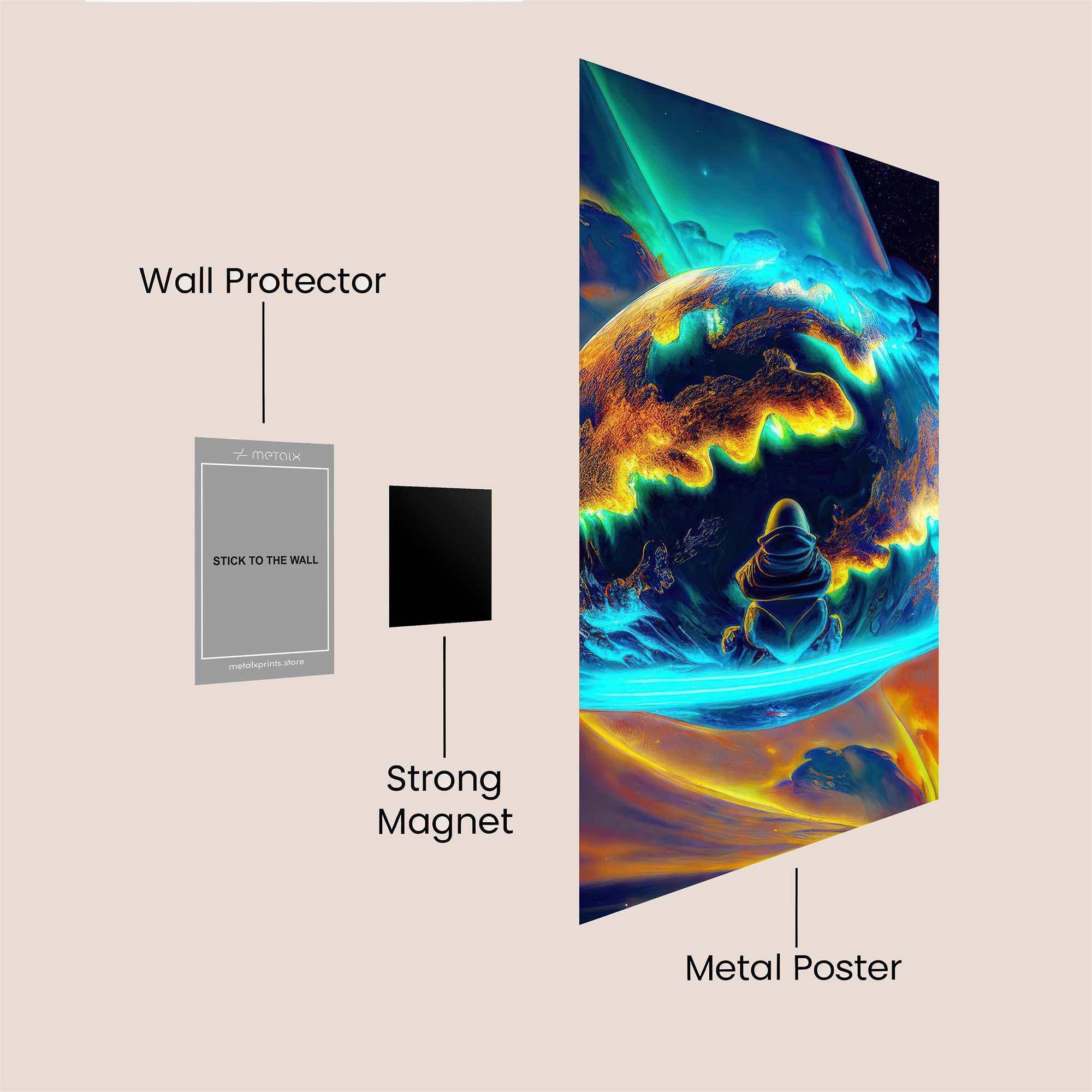 Cosmic Tranquility Safe Wall Magnetic / M