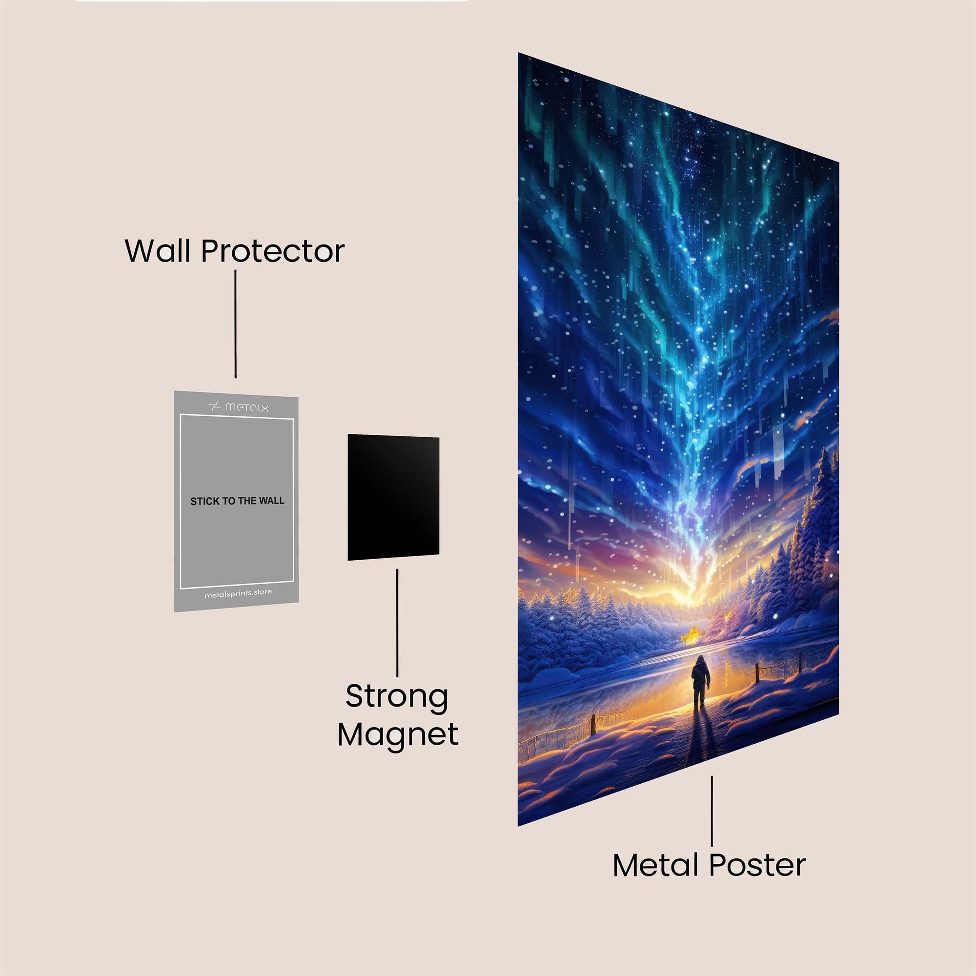 Aurora Serenity Safe Wall Magnetic / M